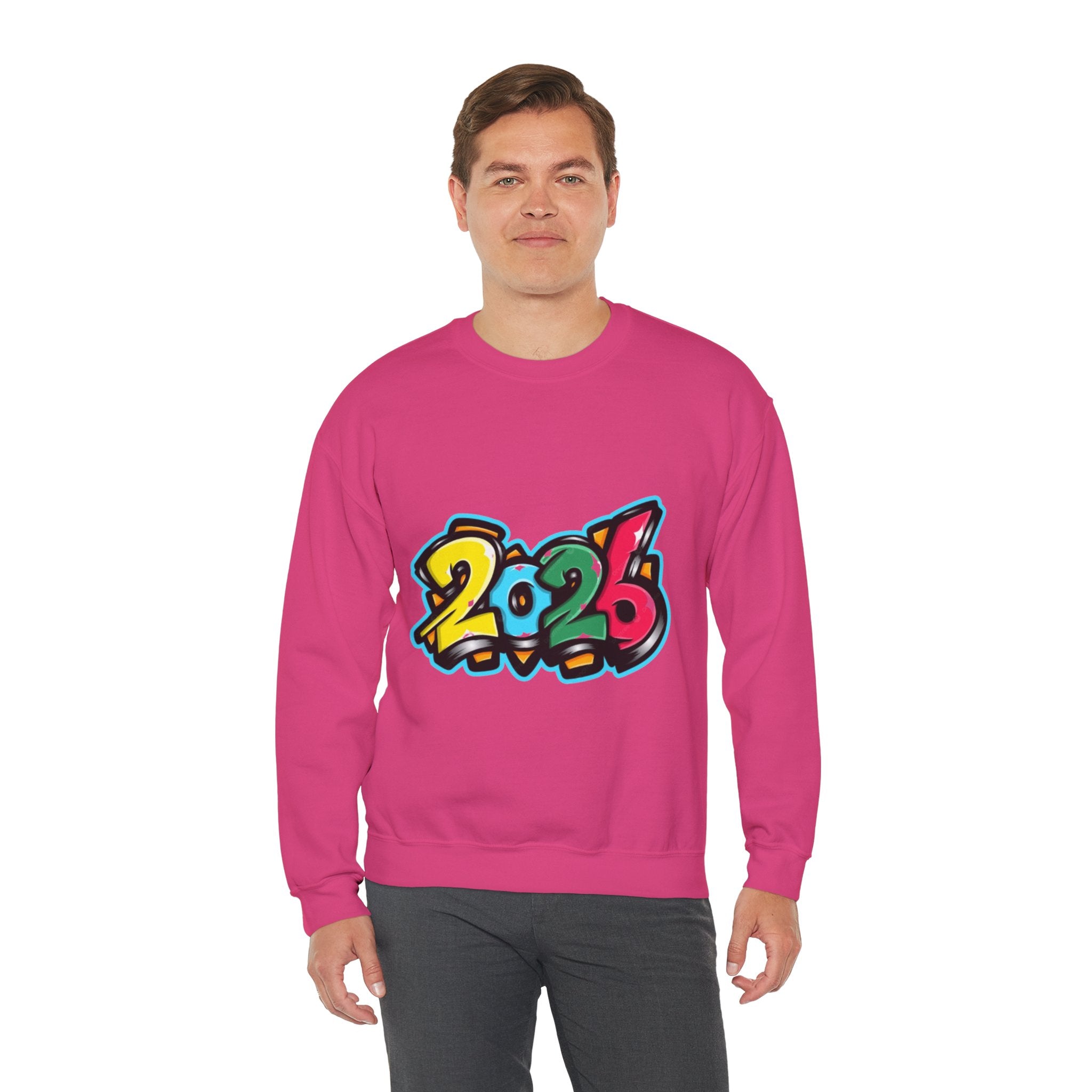 2026 Graffiti Style Unisex Heavy Blend™ Crewneck Sweatshirt