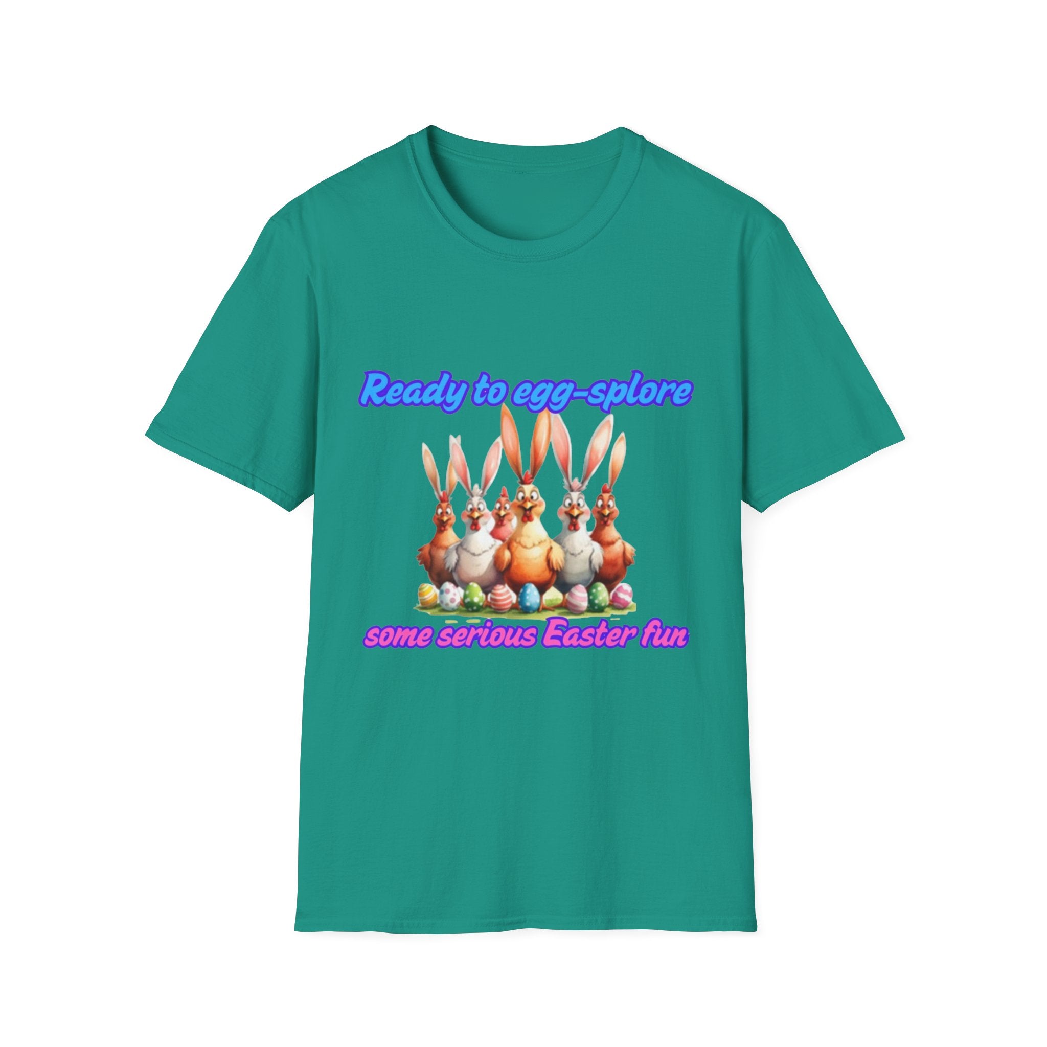 Ready To Egg-splore Some Serious Easter Fun Unisex Softstyle T-Shirt