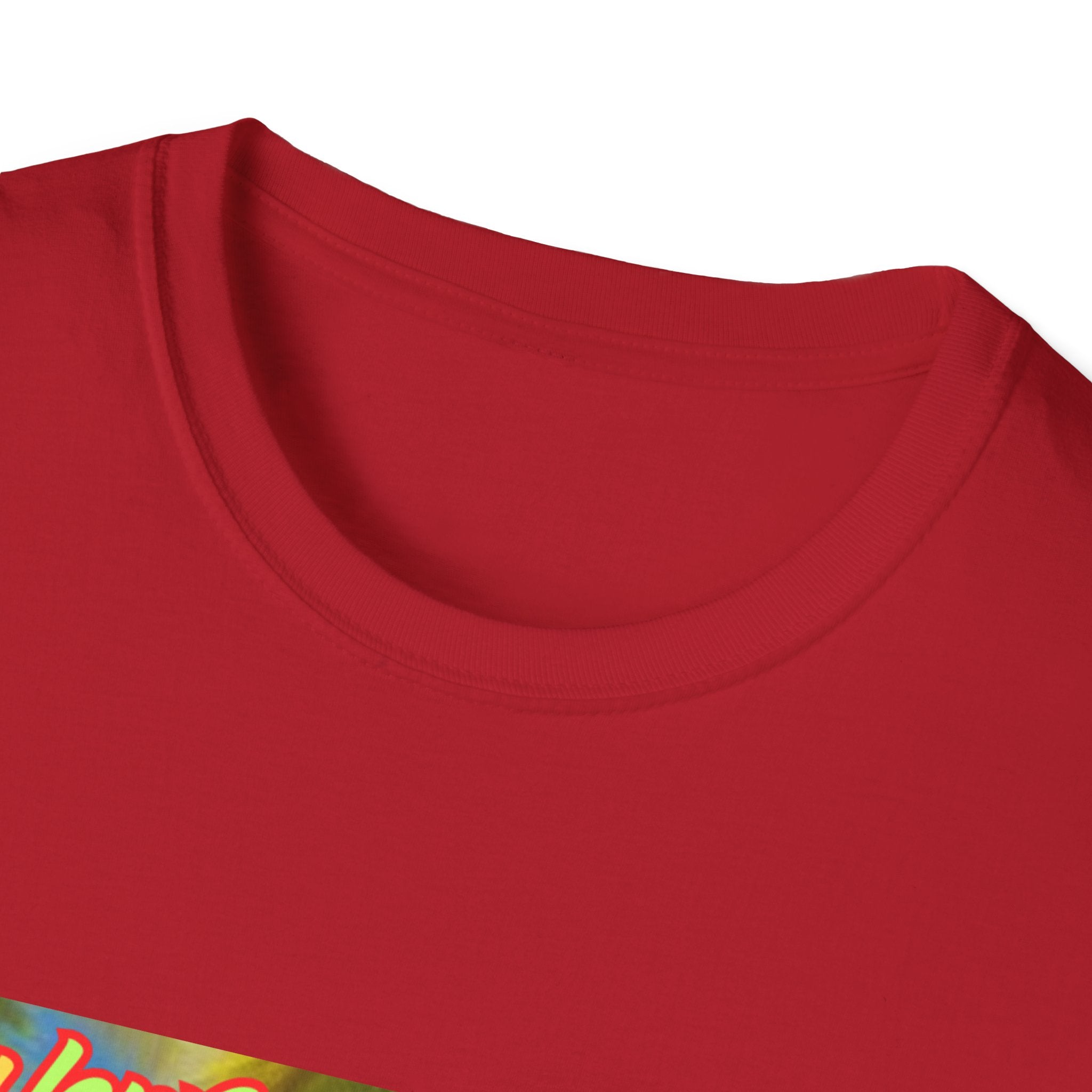 Lucky Leprechaun Enjoying Tropical Fruitiness! Unisex Softstyle T-Shirt