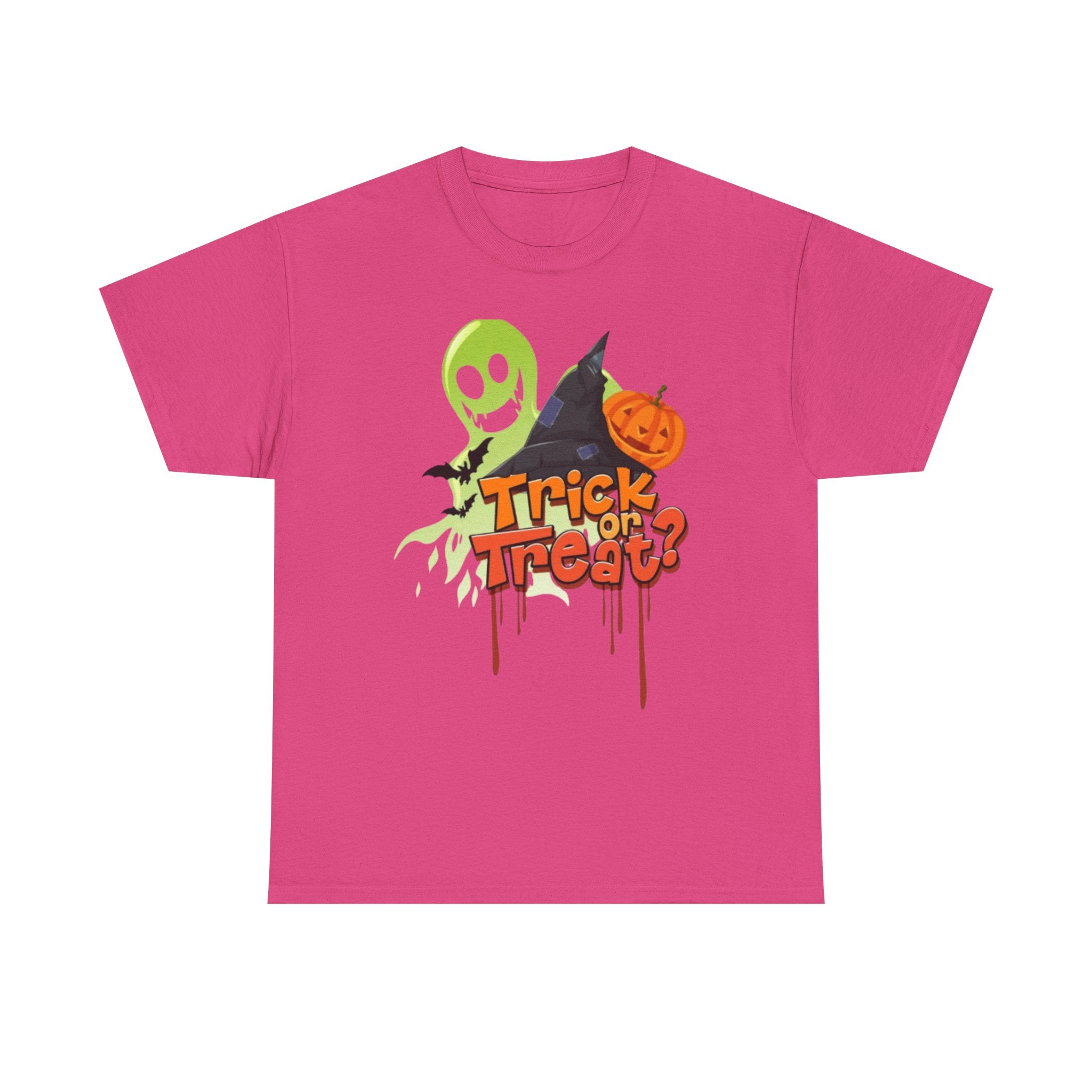 Halloween Trick or Treat Unisex Heavy Cotton Short Sleeve T-Shirt