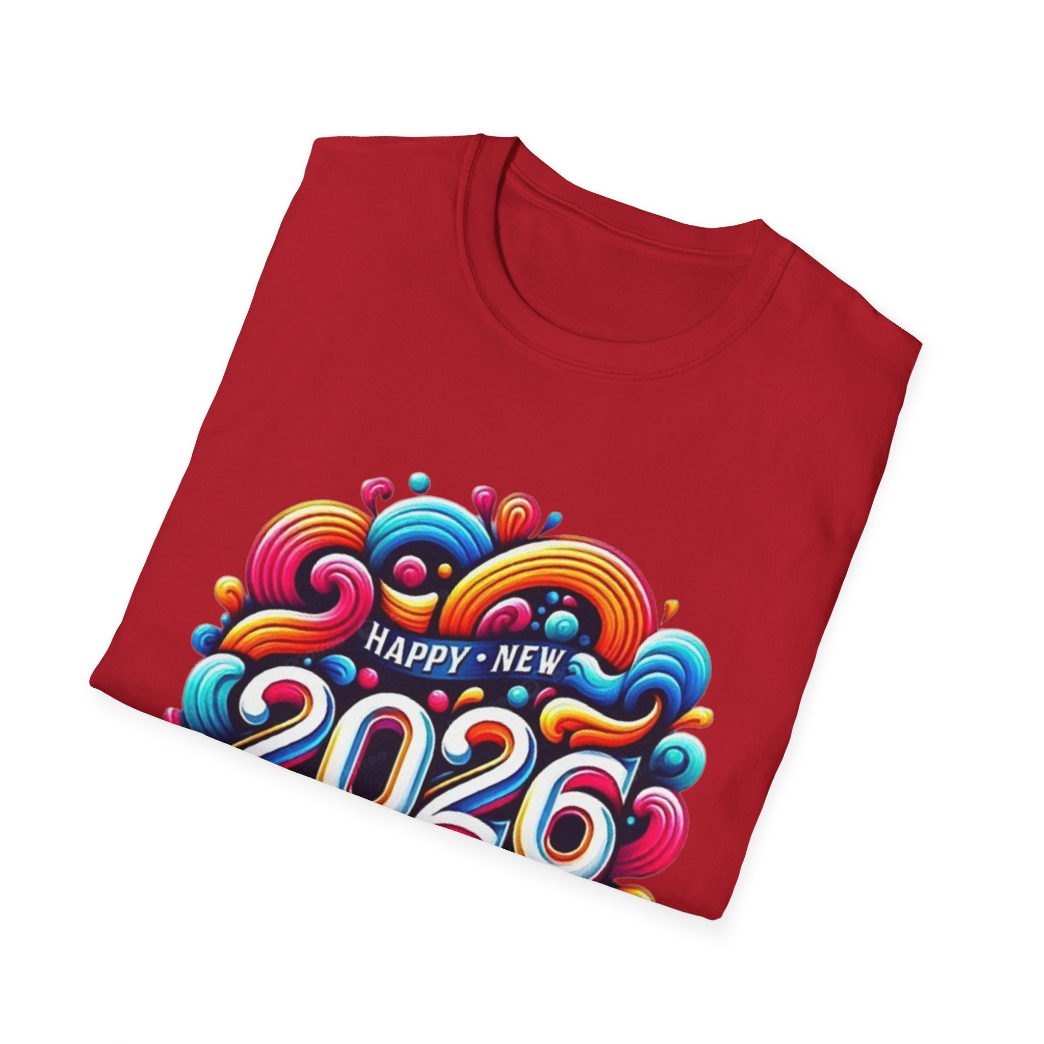 2026 Happy New Year Unisex Softstyle T-Shirt