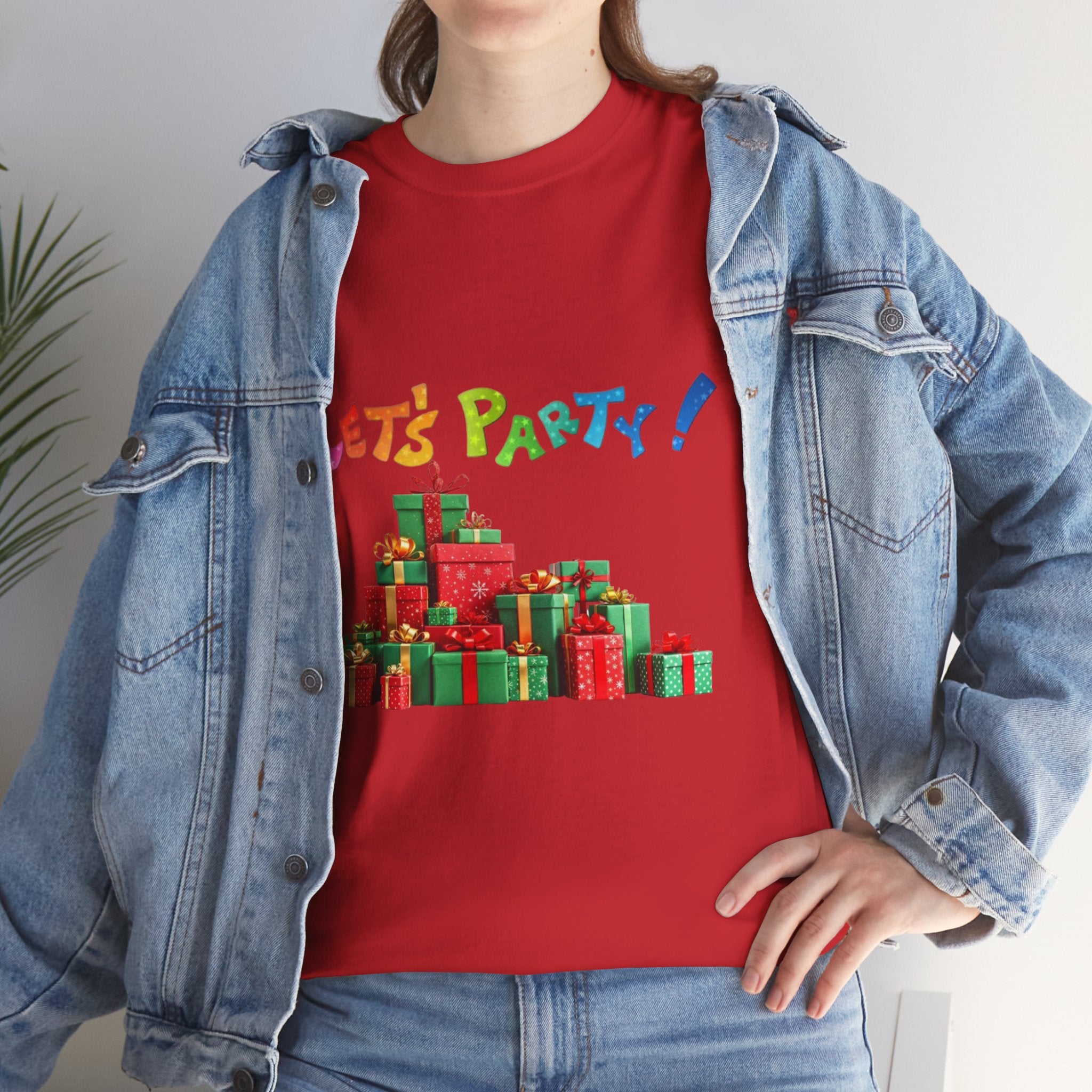 Let's Party! Christmas Presents Unisex Heavy Cotton T-Shirt