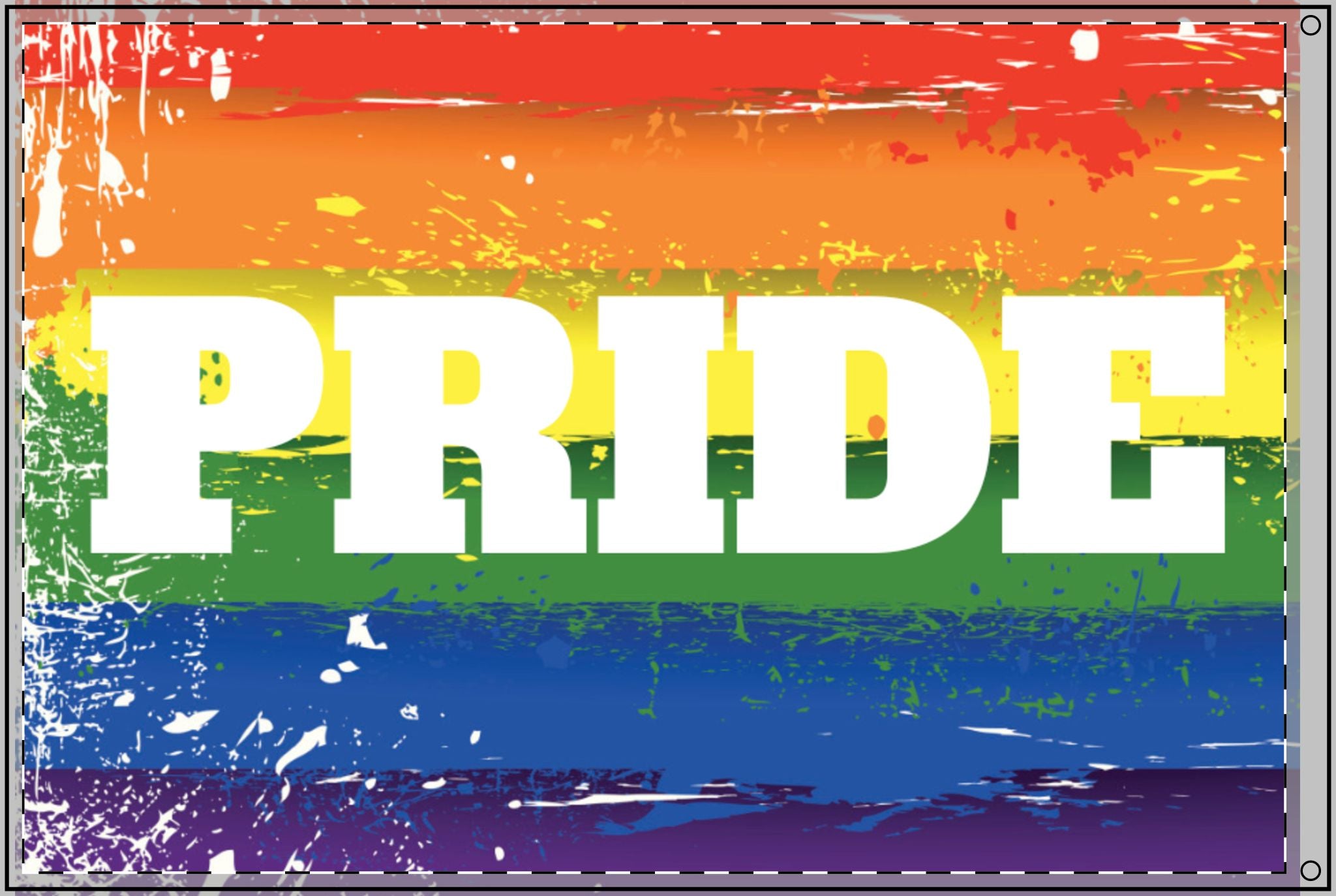 Double Sided PRIDE Flag