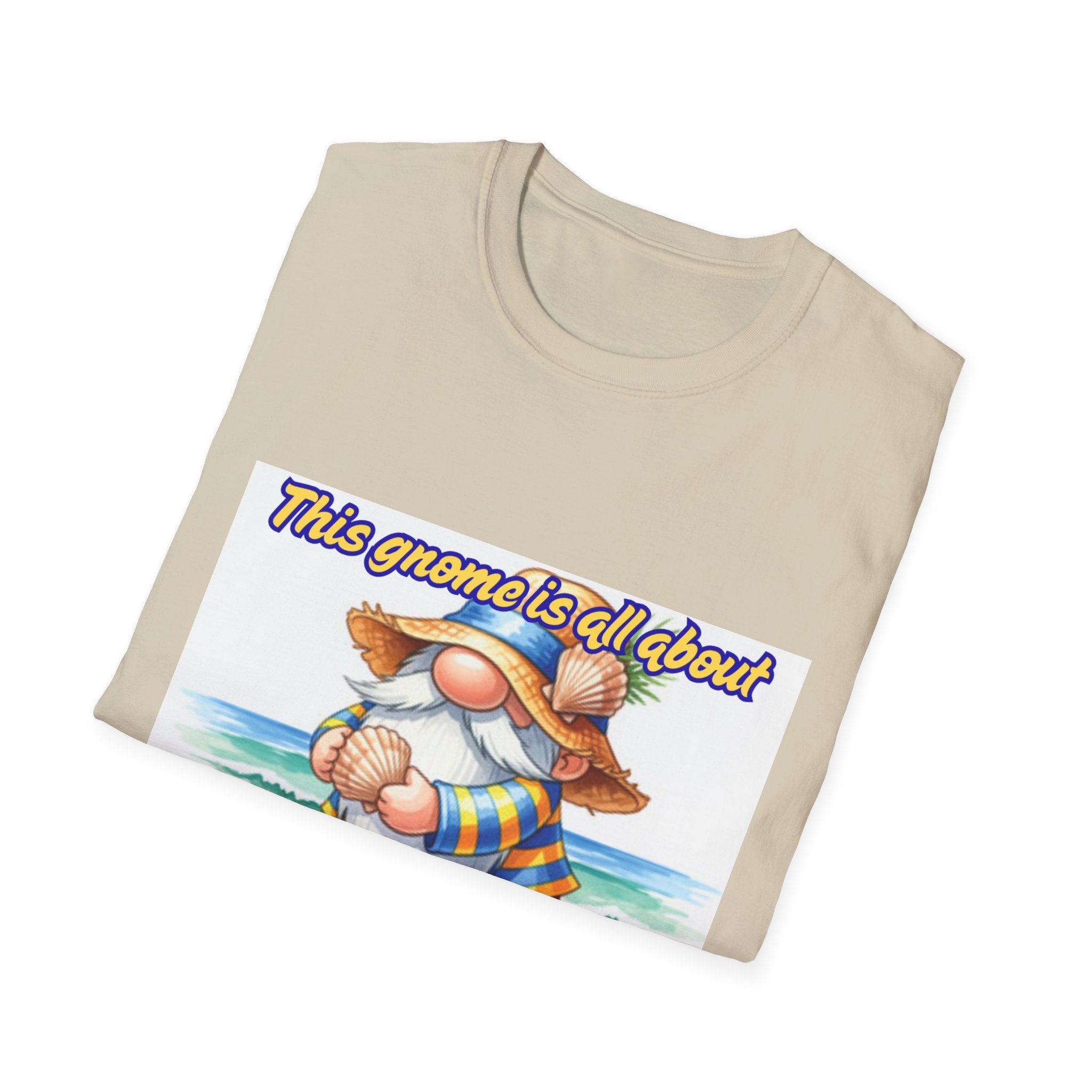 This Gnome Is All About Beach Life! Unisex Softstyle T-Shirt
