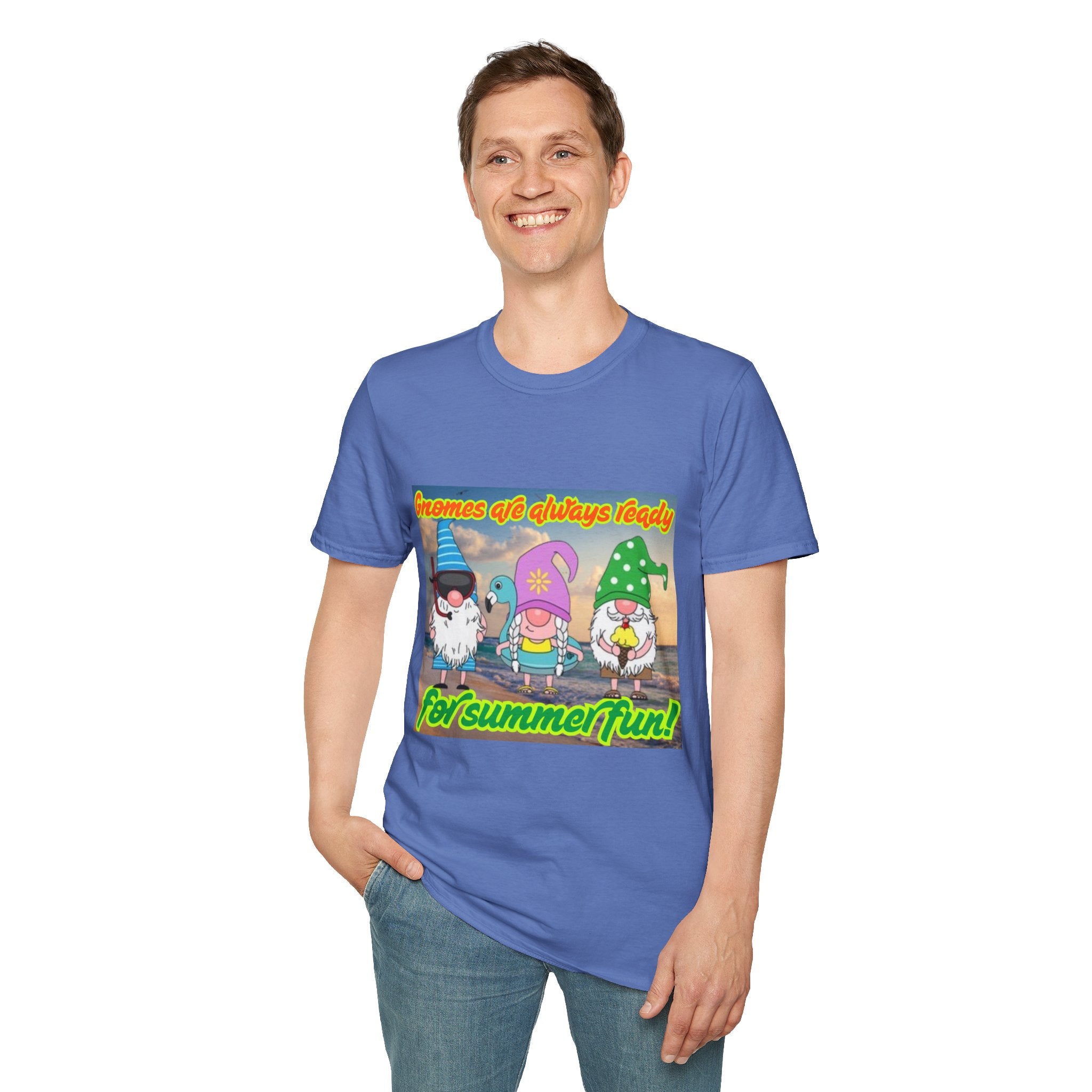 Gnomes Are Always Ready For Summer Fun! Unisex Softstyle T-Shirt