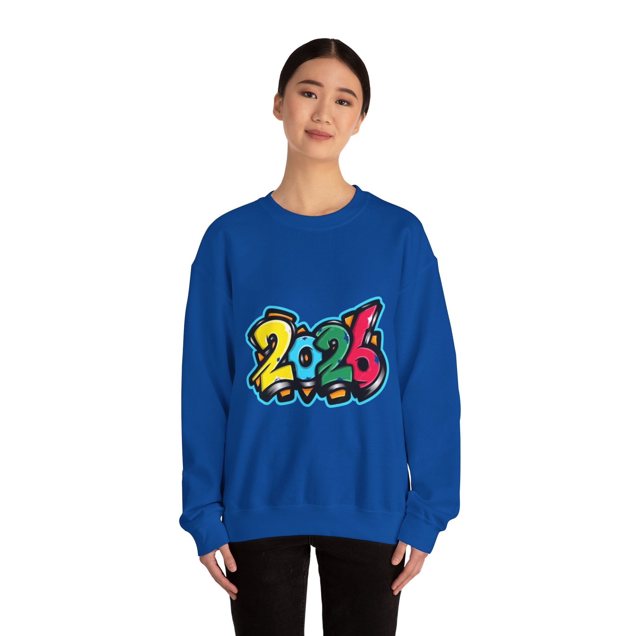 2026 Graffiti Style Unisex Heavy Blend™ Crewneck Sweatshirt