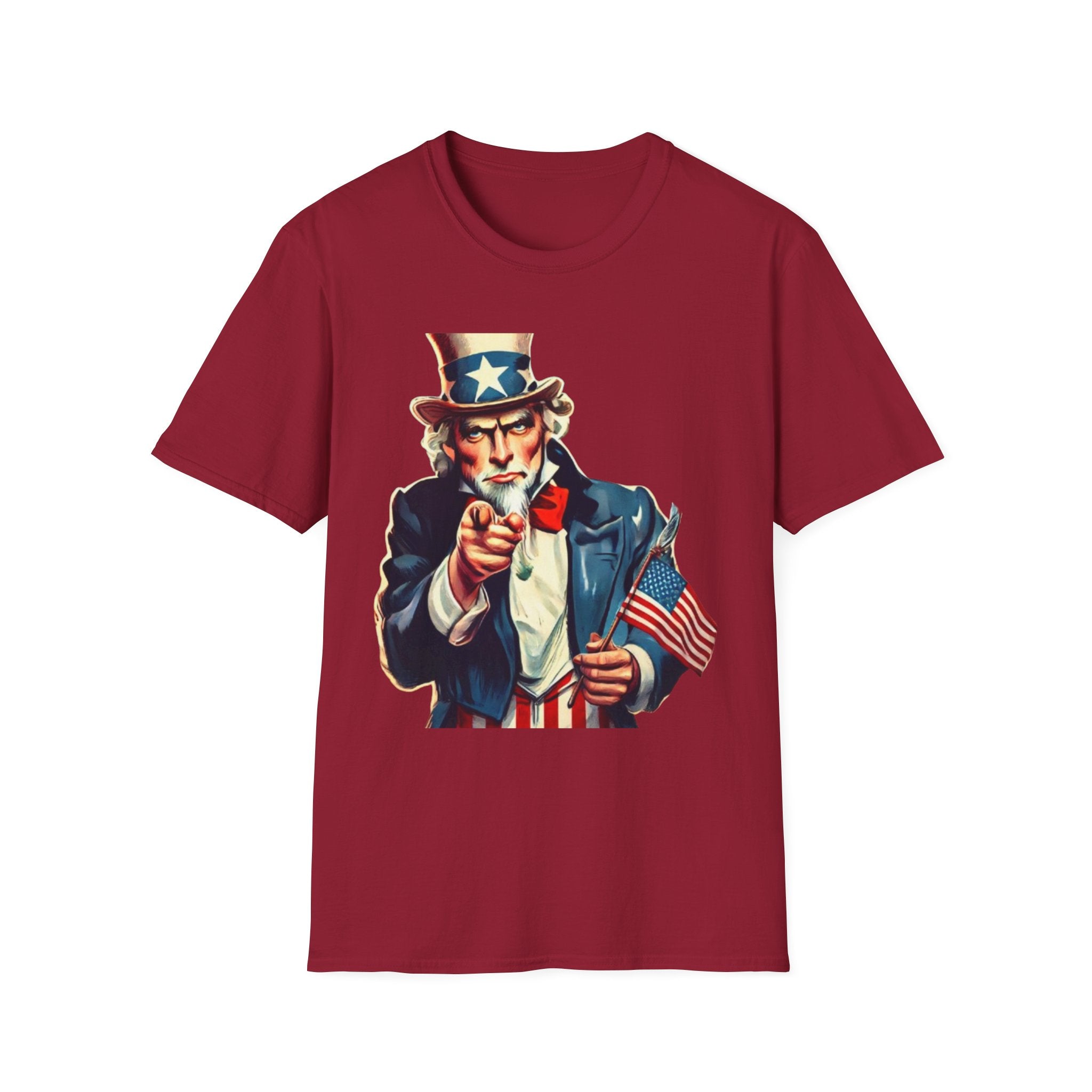 Patriotic Uncle Sam Unisex Softstyle T-Shirt