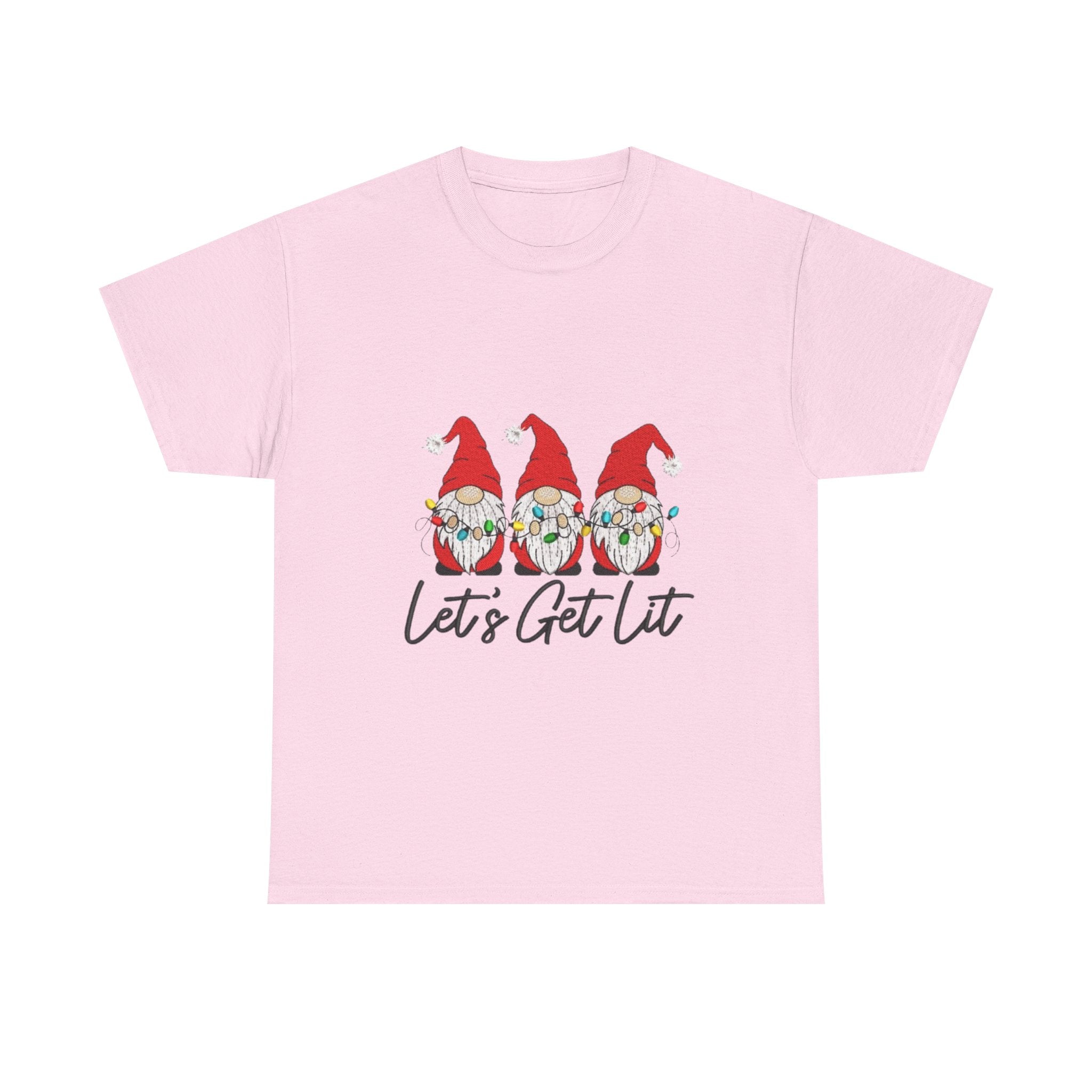 Let's Get Lit Gnome Unisex Heavy Cotton T-Shirt
