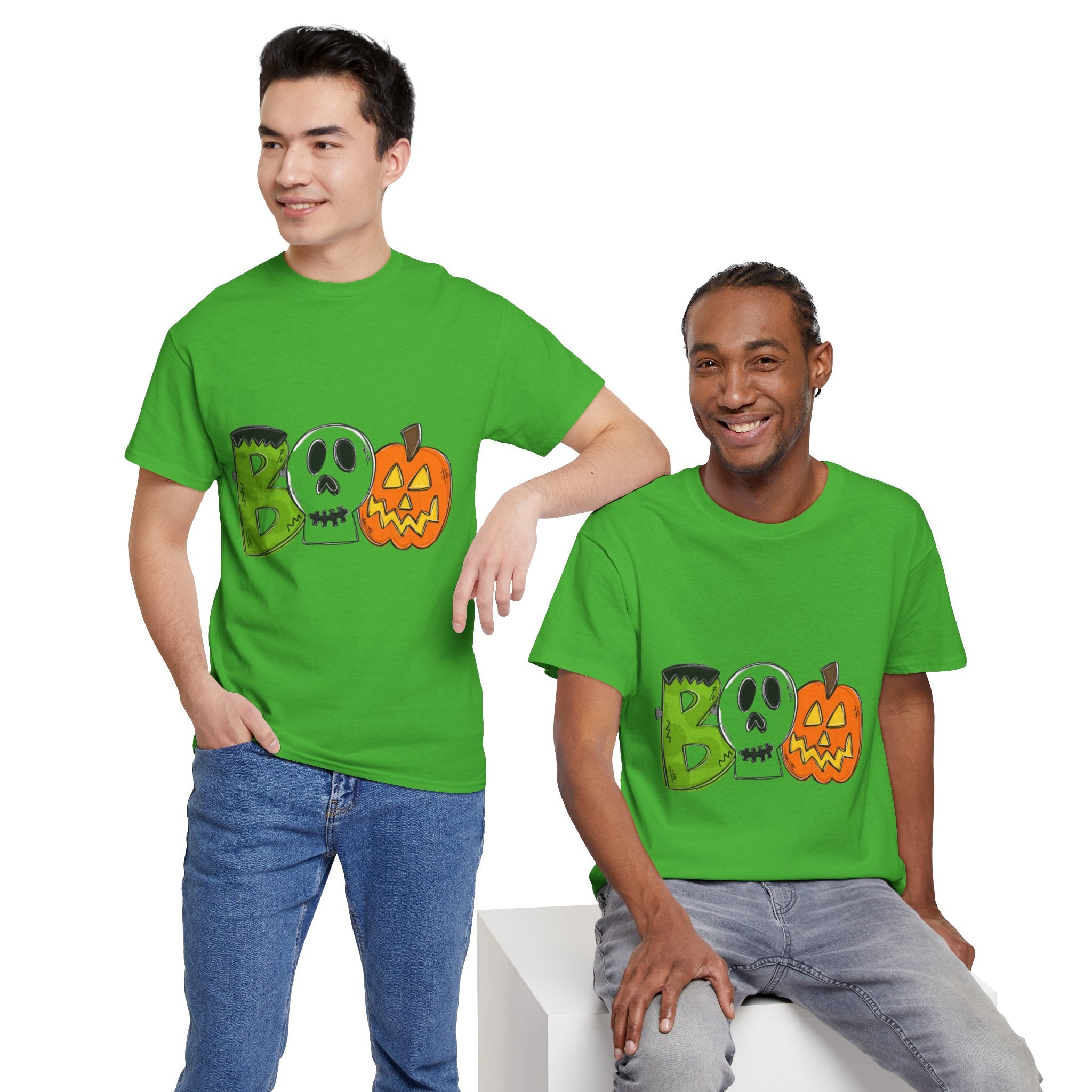 Halloween BOO Unisex Heavy Cotton T-Shirt
