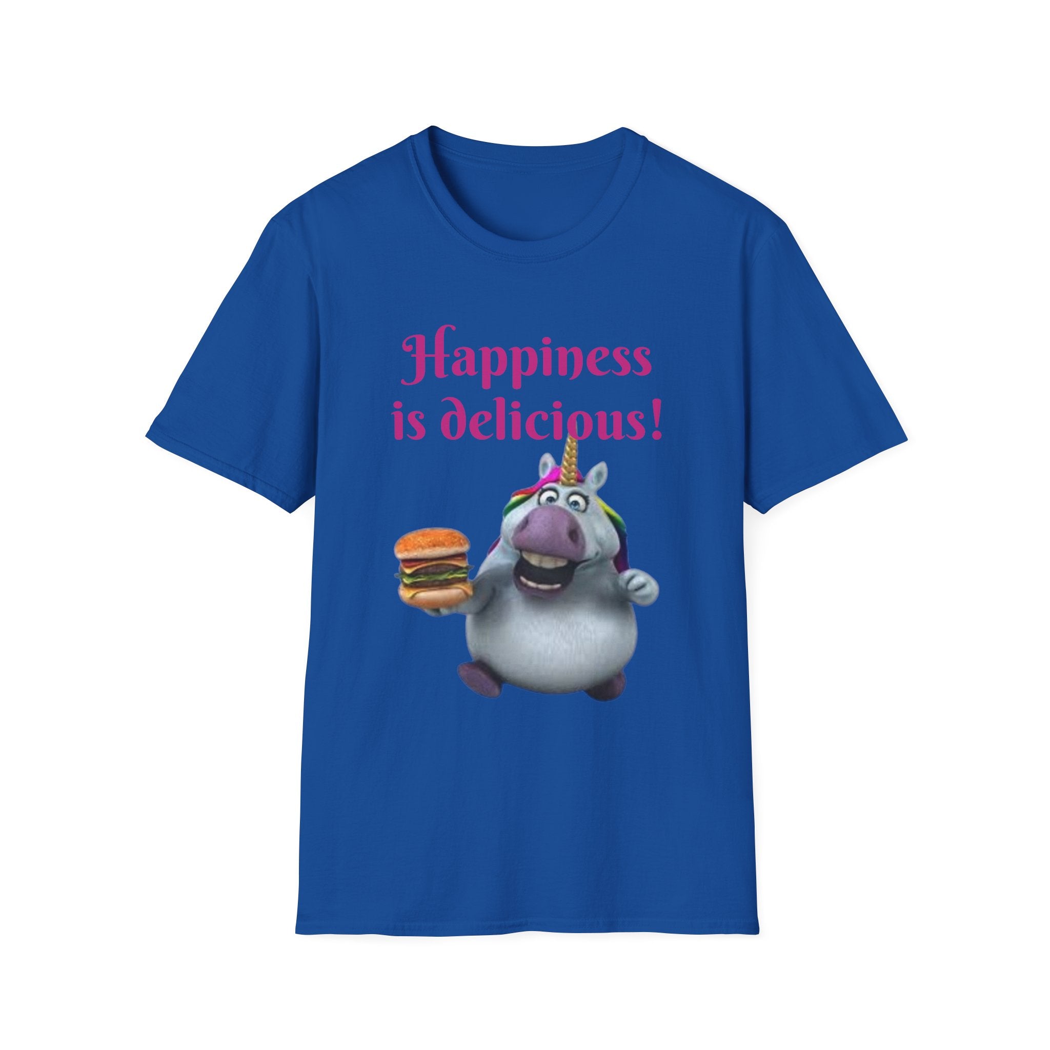 Happiness Is Delicious Unicorn Unisex Softstyle T-Shirt