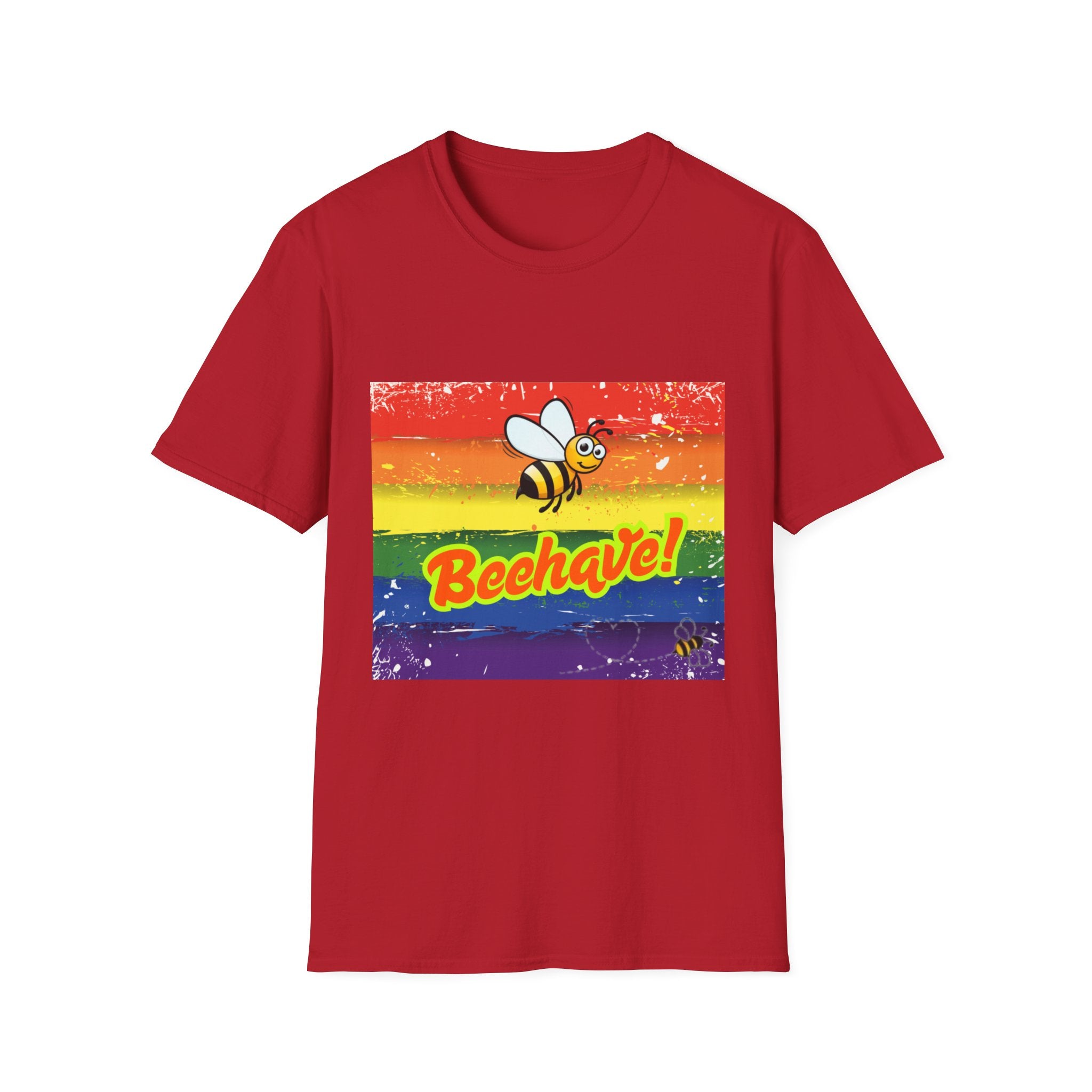 Beehave Rainbow Unisex Softstyle T-Shirt