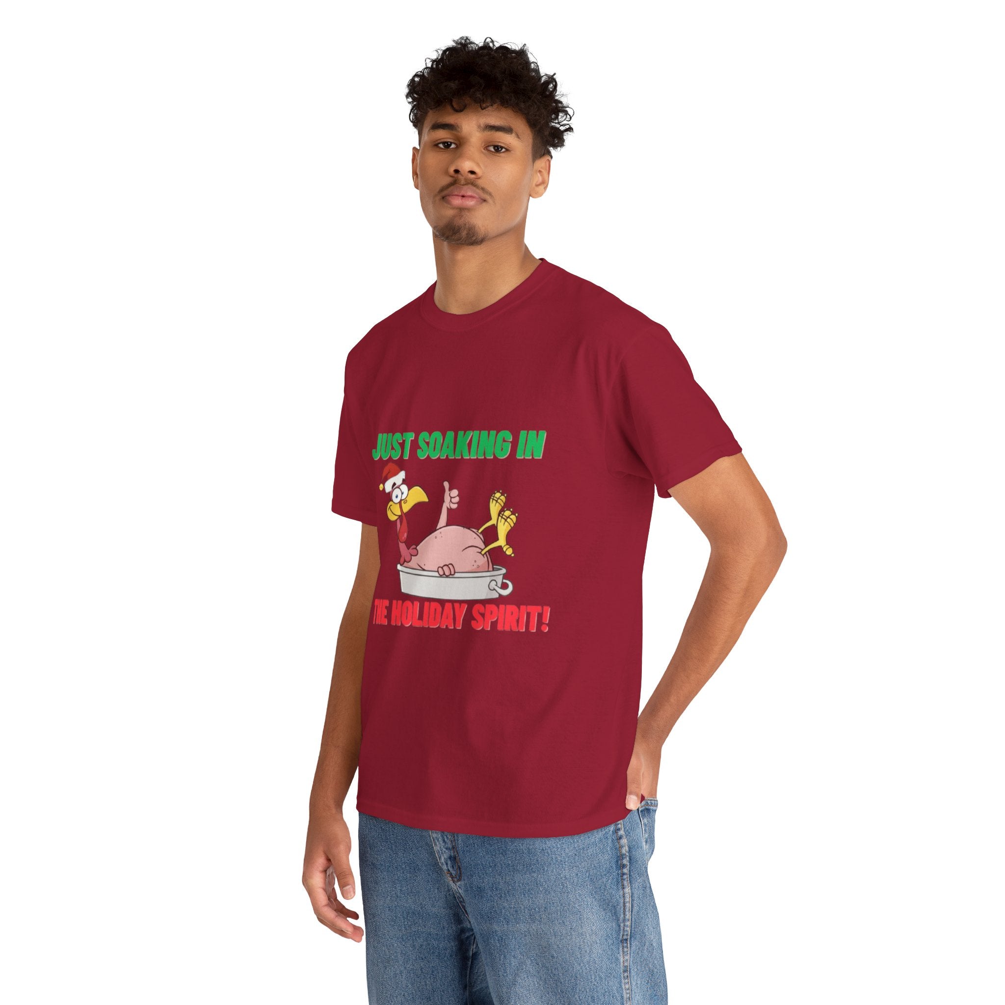 Just Soaking in the Holiday Spirit Unisex Heavy Cotton Tee
