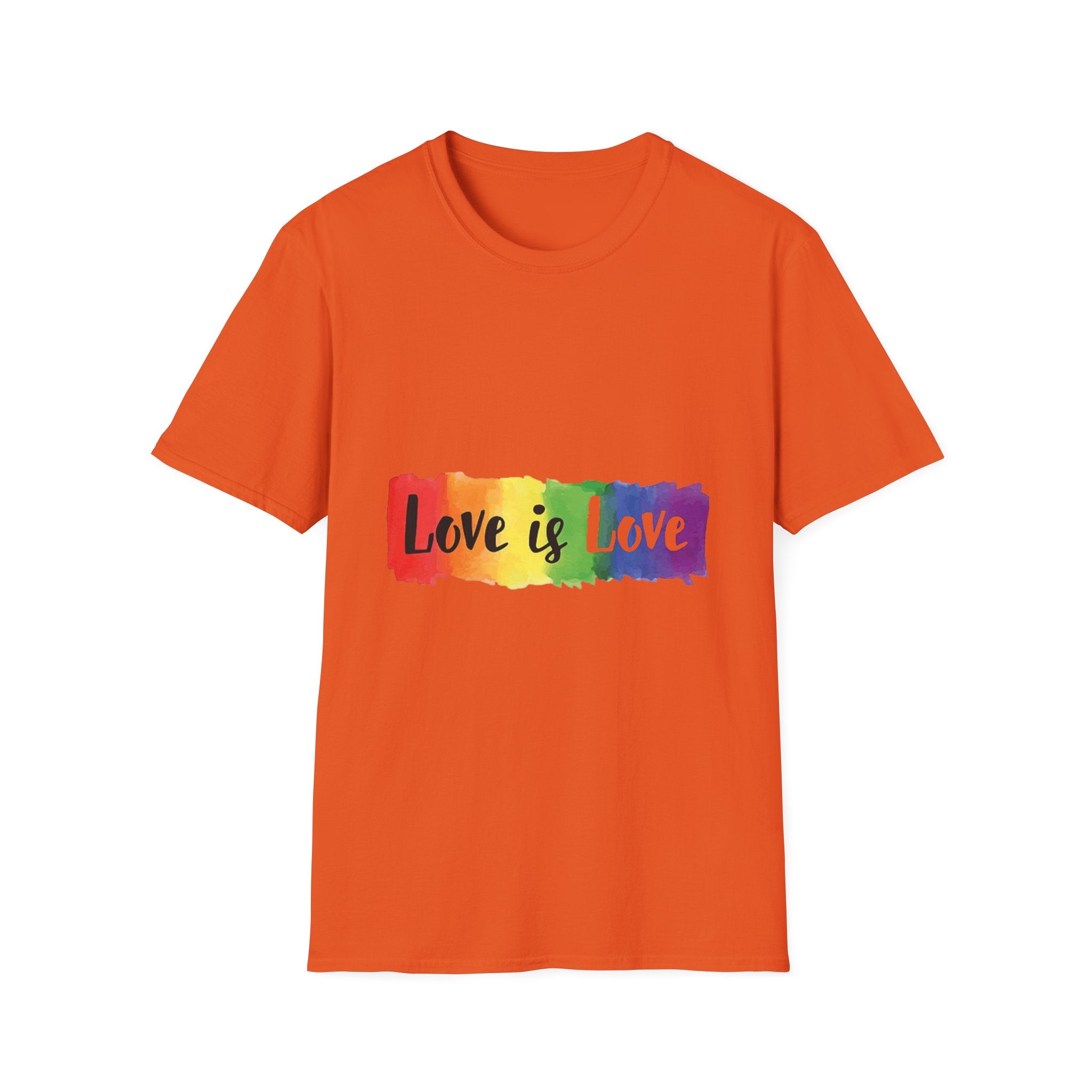 Rainbow Love is Love Unisex Softstyle T-Shirt