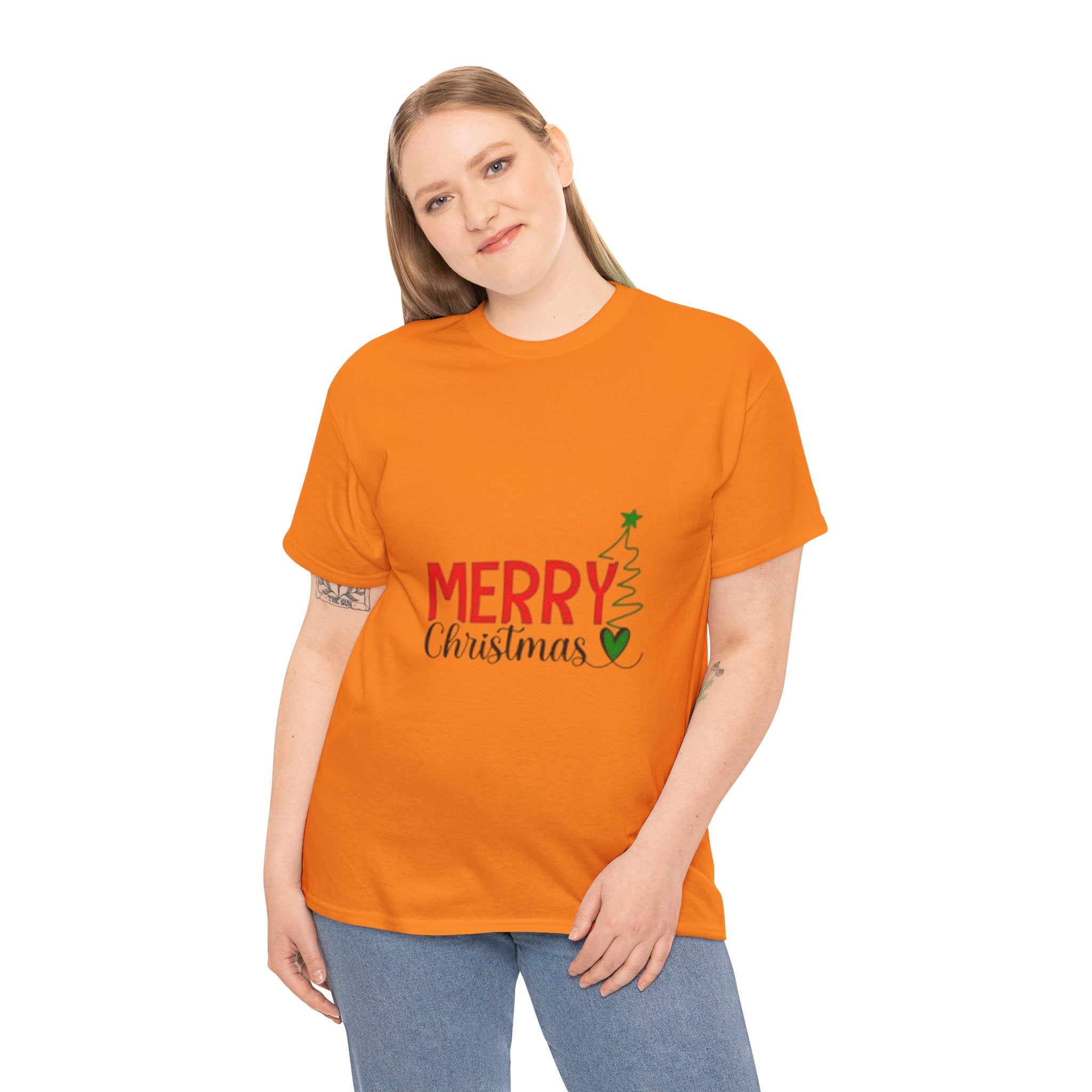 Merry Christmas Unisex Heavy Cotton T-Shirt