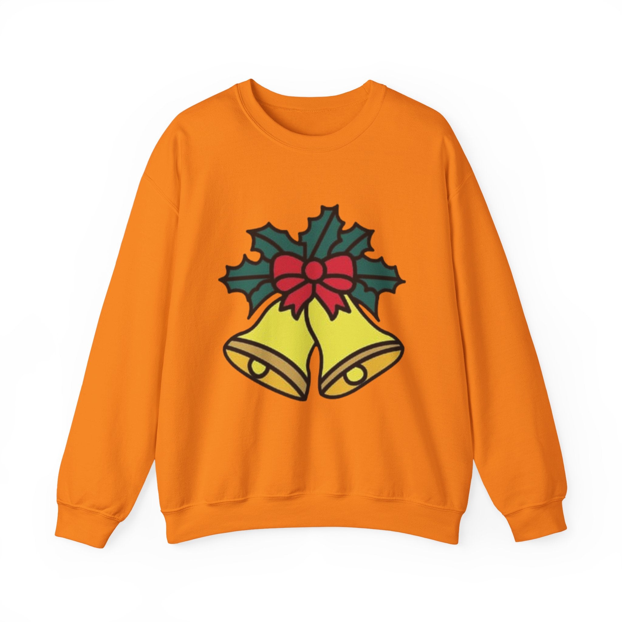 Festive Holiday Bells & Holly Unisex Heavy Blend™ Crewneck Sweatshirt