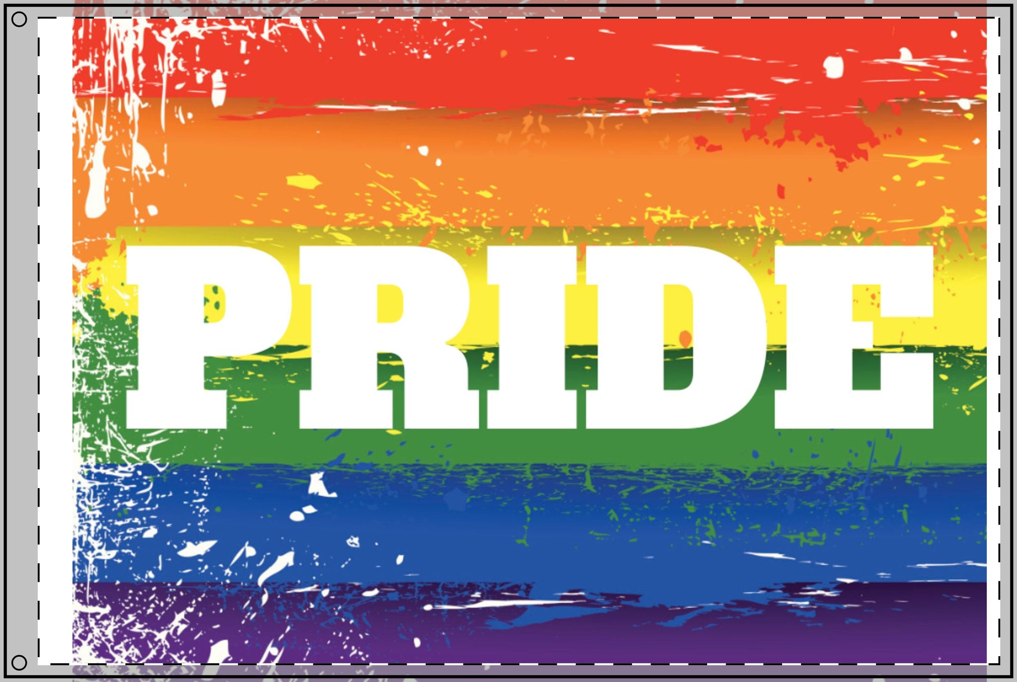 Double Sided PRIDE Flag