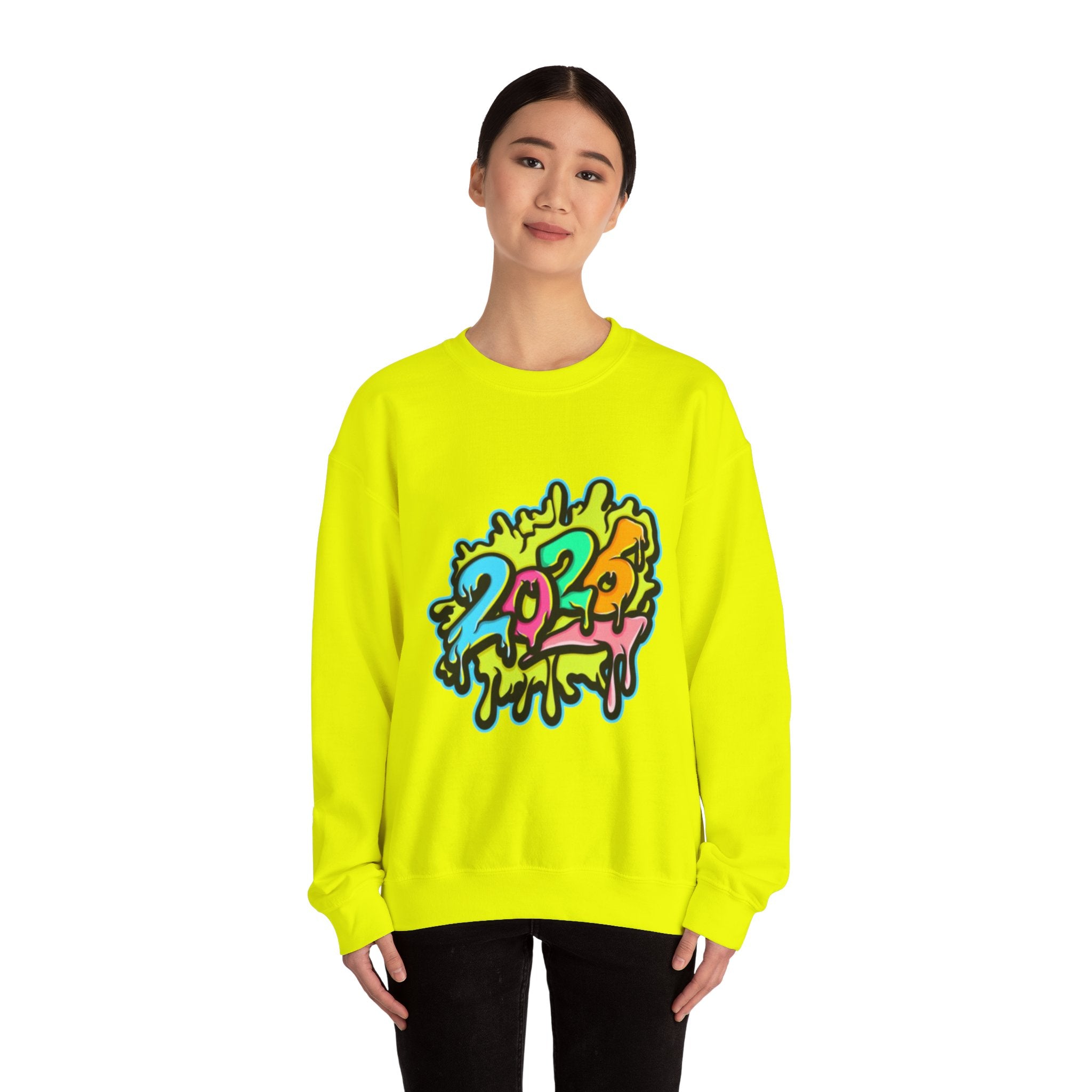 2026 Colorful Drip Design Unisex Sweatshirt