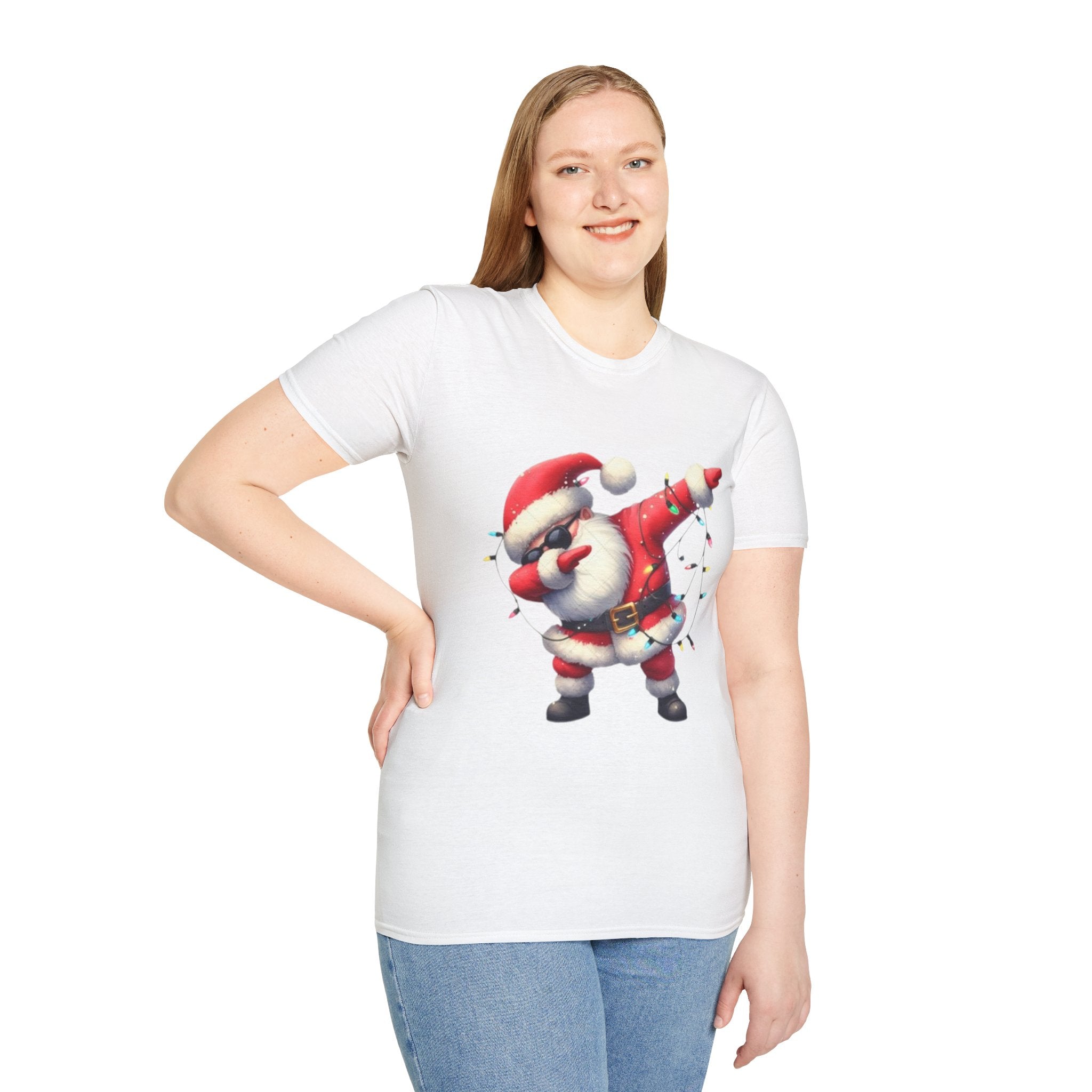 Dabbing Santa Unisex Softstyle T-Shirt