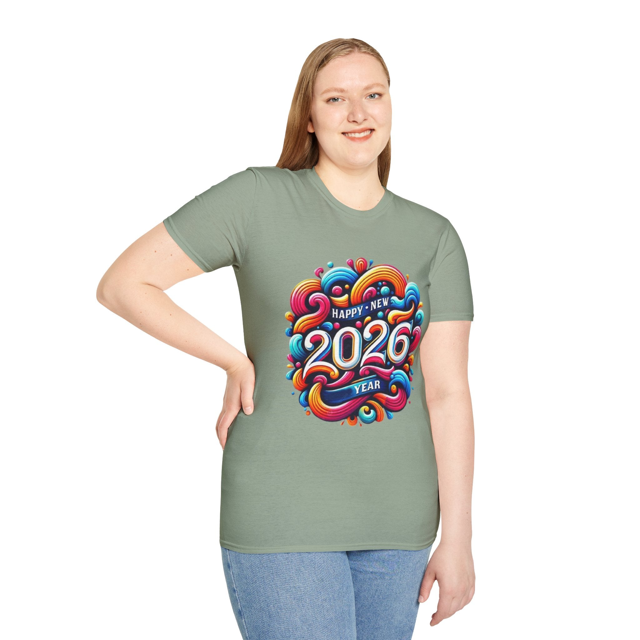 2026 Happy New Year Unisex Softstyle T-Shirt