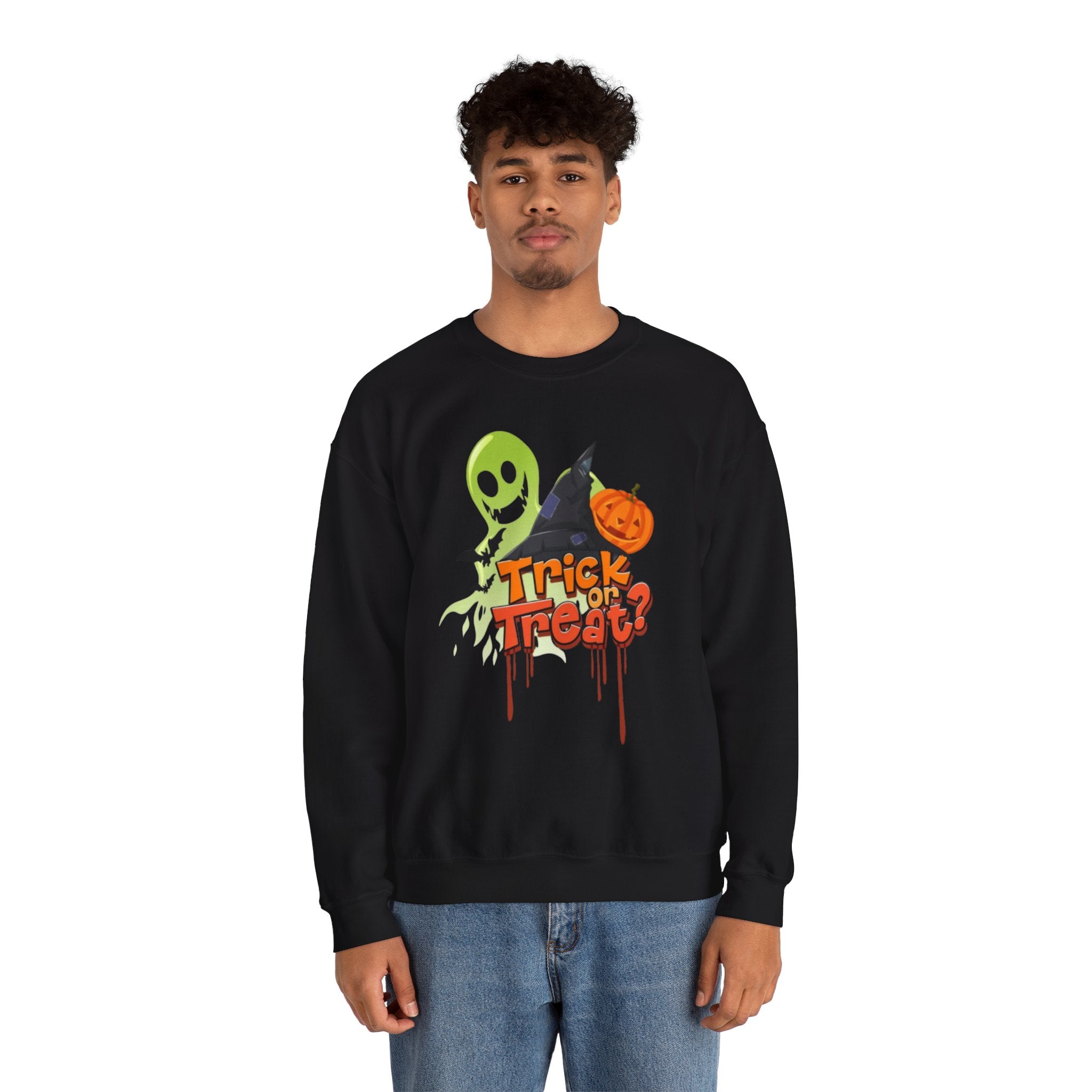Halloween Trick or Treat Unisex Heavy Blend™ Crewneck Sweatshirt