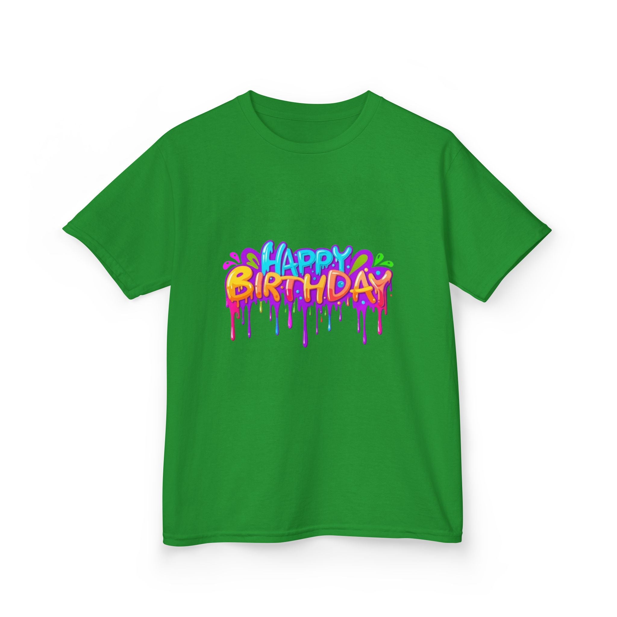 Happy Birthday Kids Heavy Cotton™ Short Sleeve T-Shirt Personalize It!