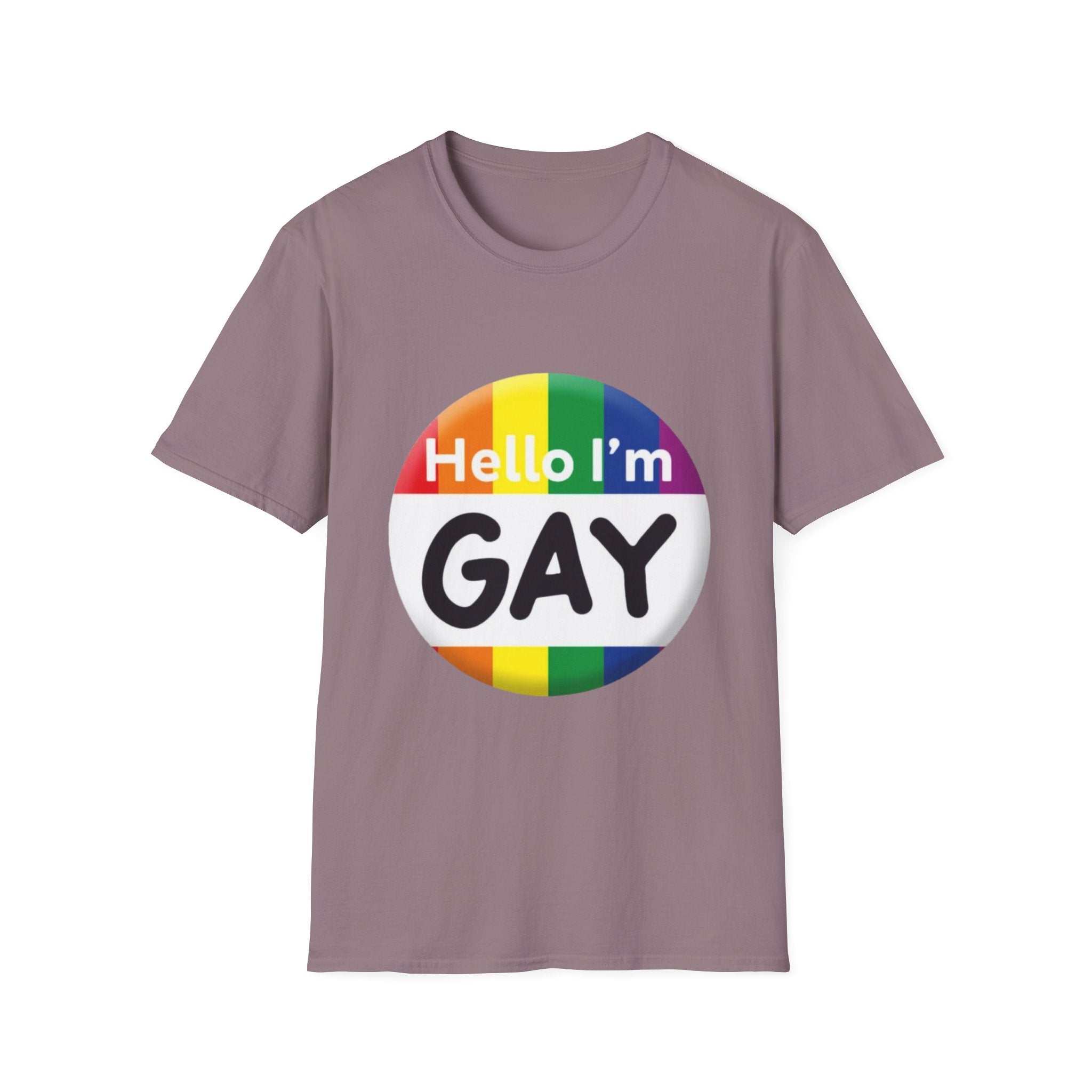 Hello I'm Gay Unisex Softstyle T-Shirt