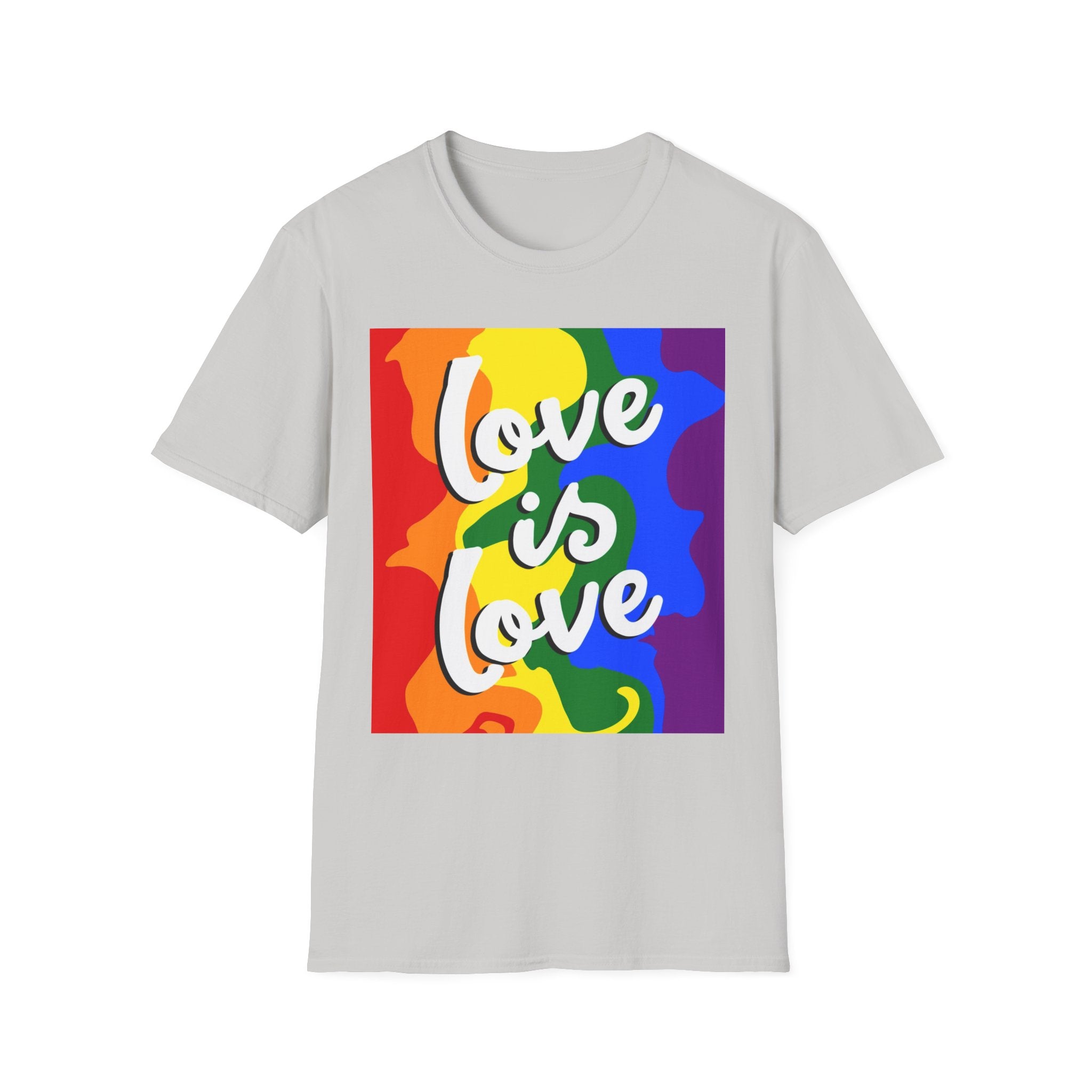 Colorful Pride Love is Love Unisex Softstyle T-Shirt