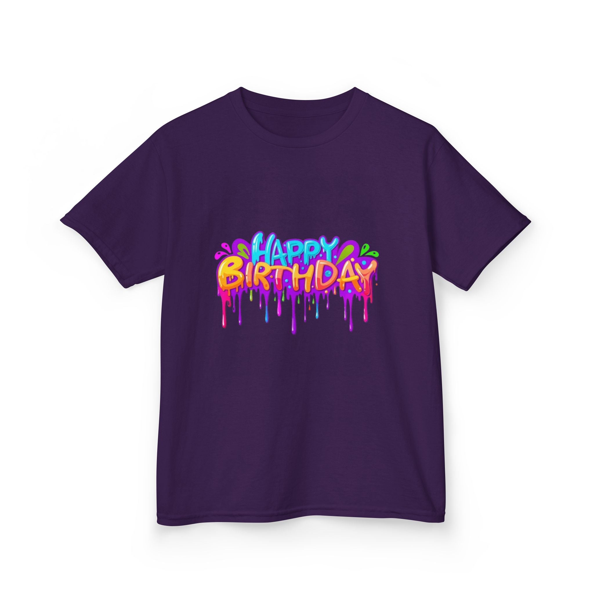 Happy Birthday Kids Heavy Cotton™ Short Sleeve T-Shirt Personalize It!