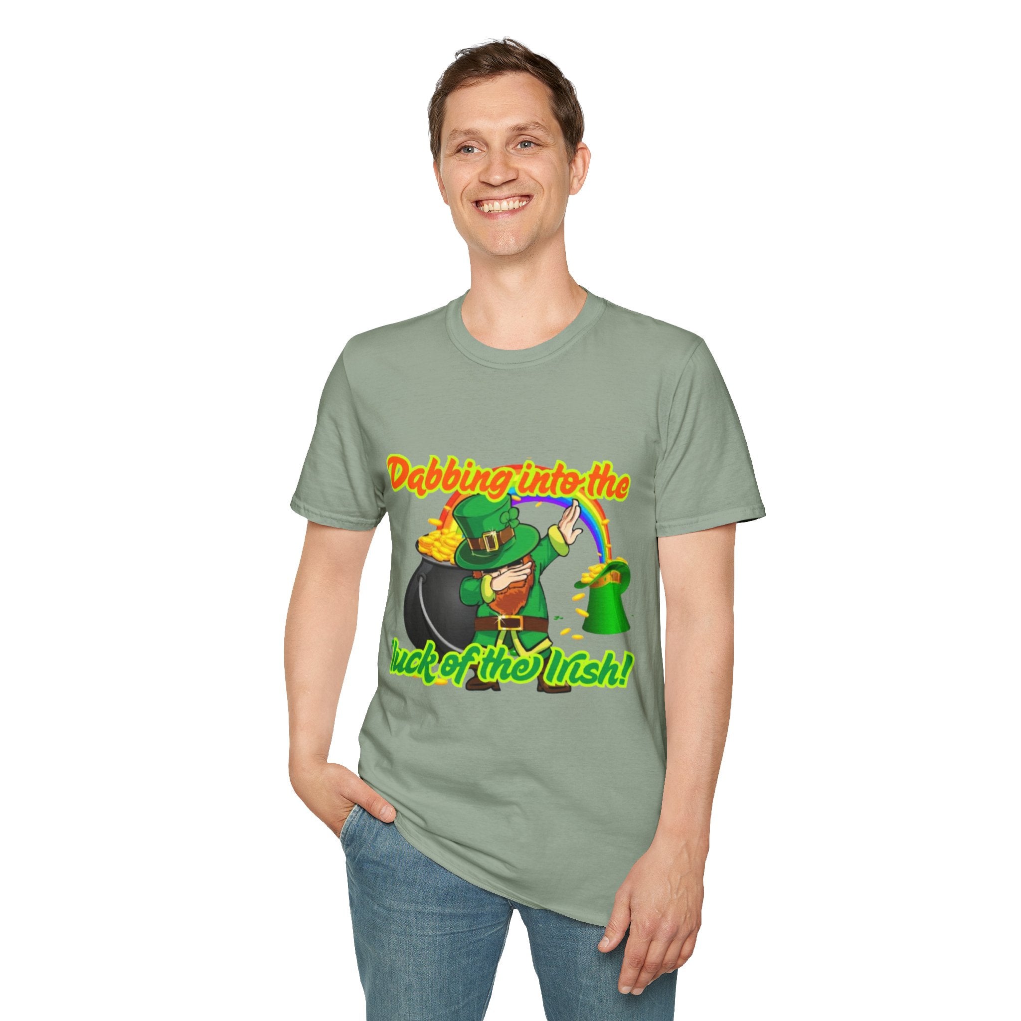 Dabbing Into The Luck Of The Irish! Unisex Unisex T-Shirt