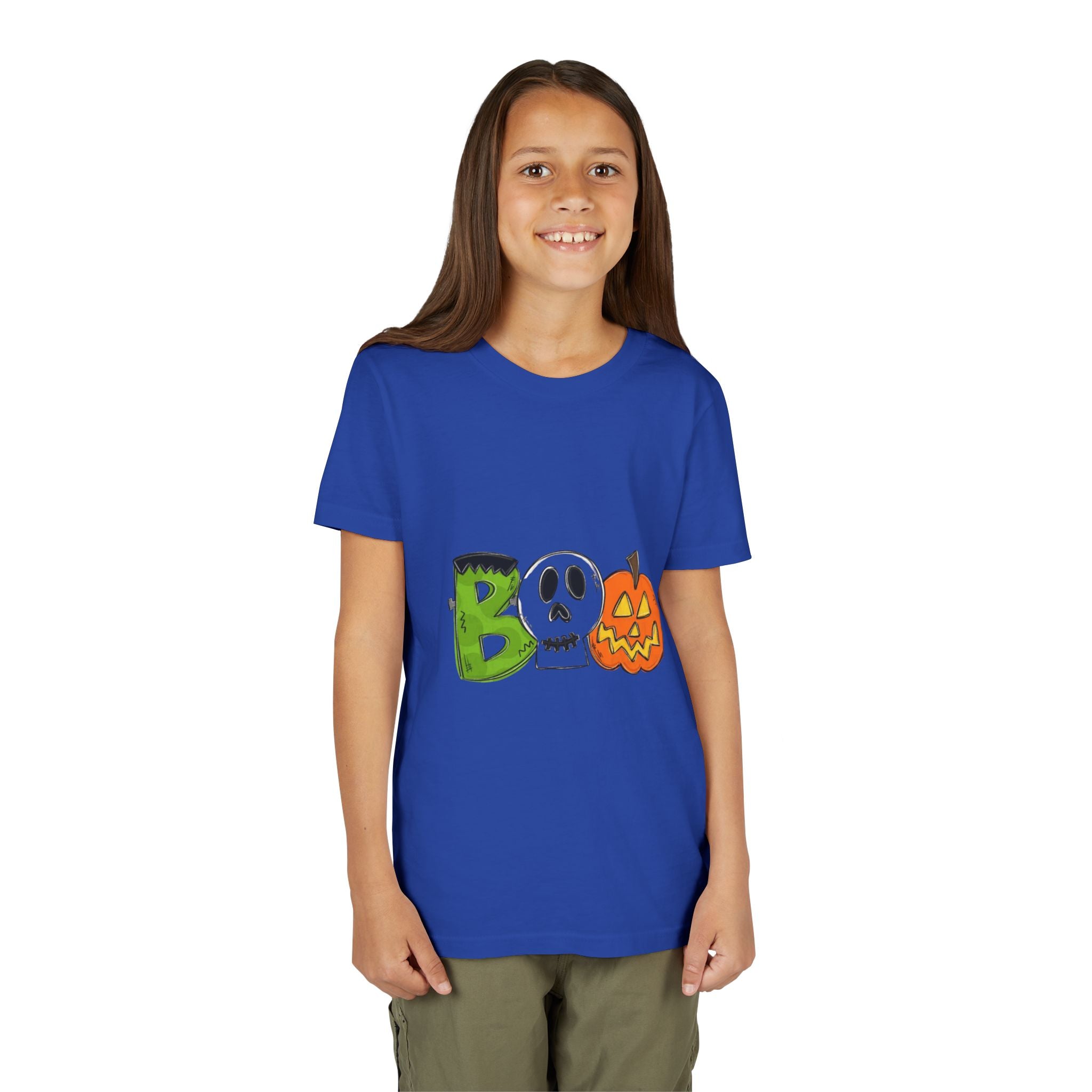 Halloween Boo Youth Short Sleeve T-Shirt