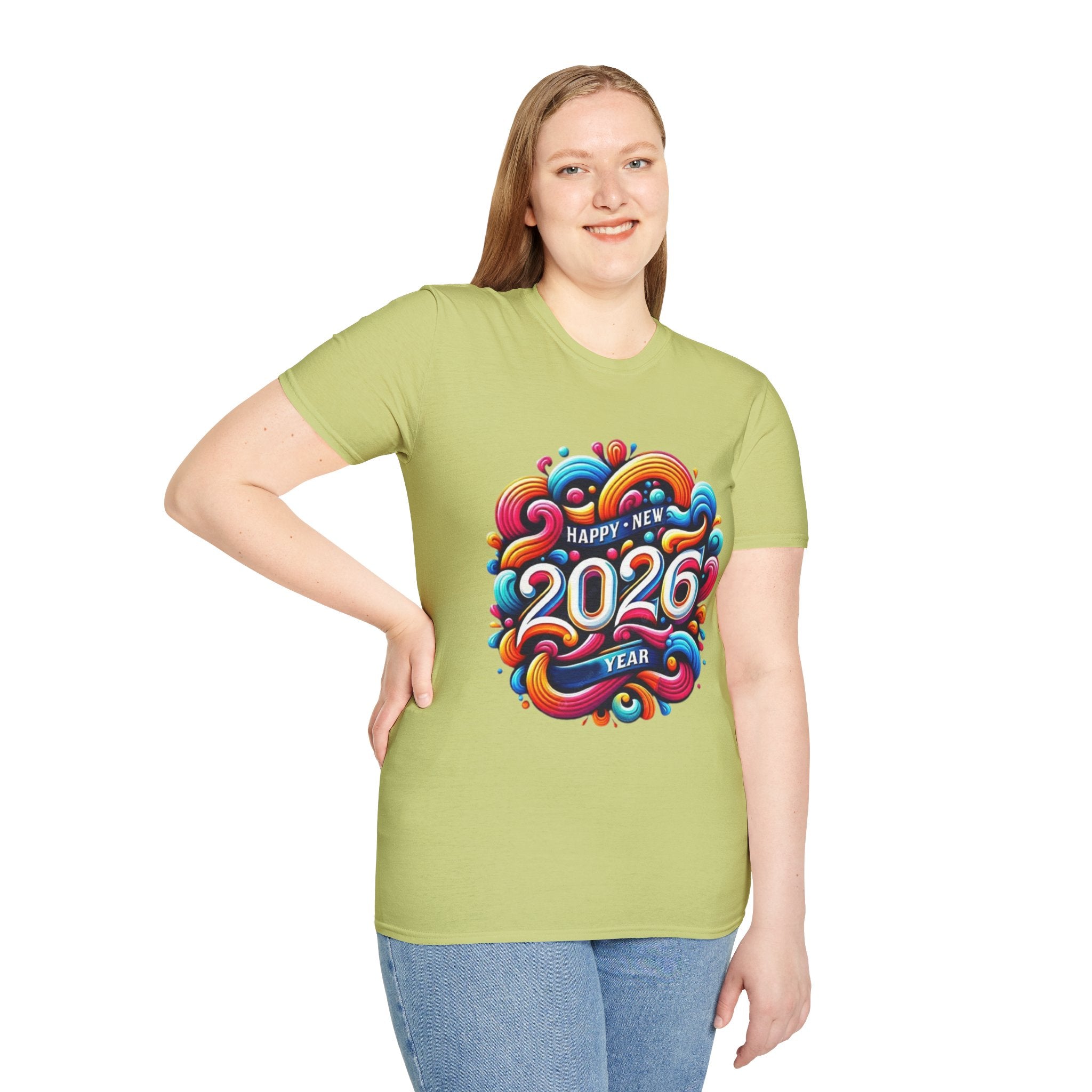 2026 Happy New Year Unisex Softstyle T-Shirt