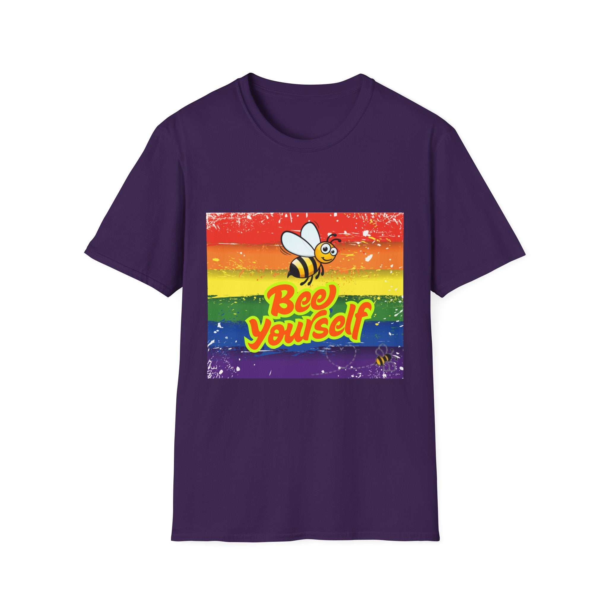 Bee Yourself Rainbow Unisex Softstyle T-Shirt