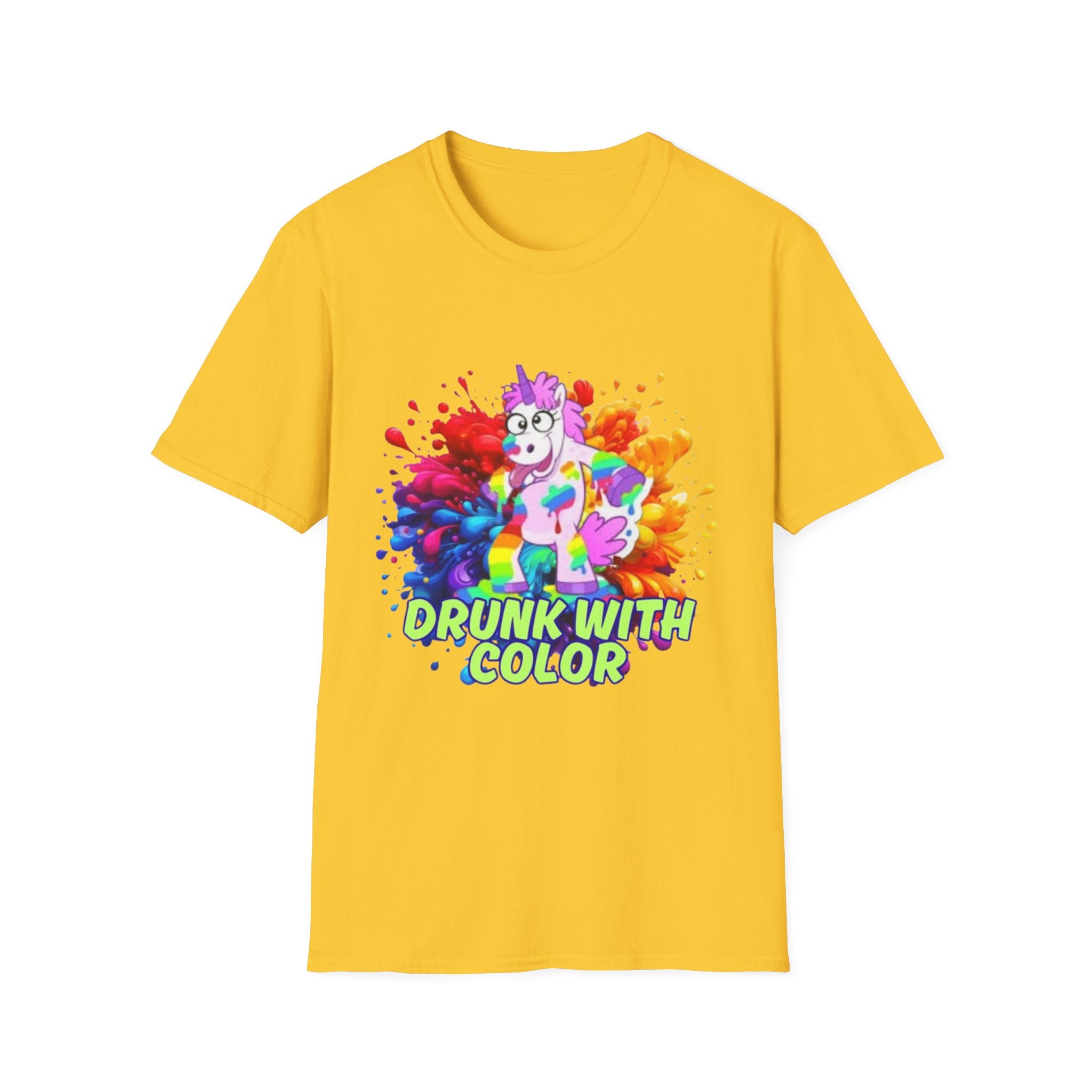 Drunk With Color Unicorn Unisex Softstyle T-Shirt