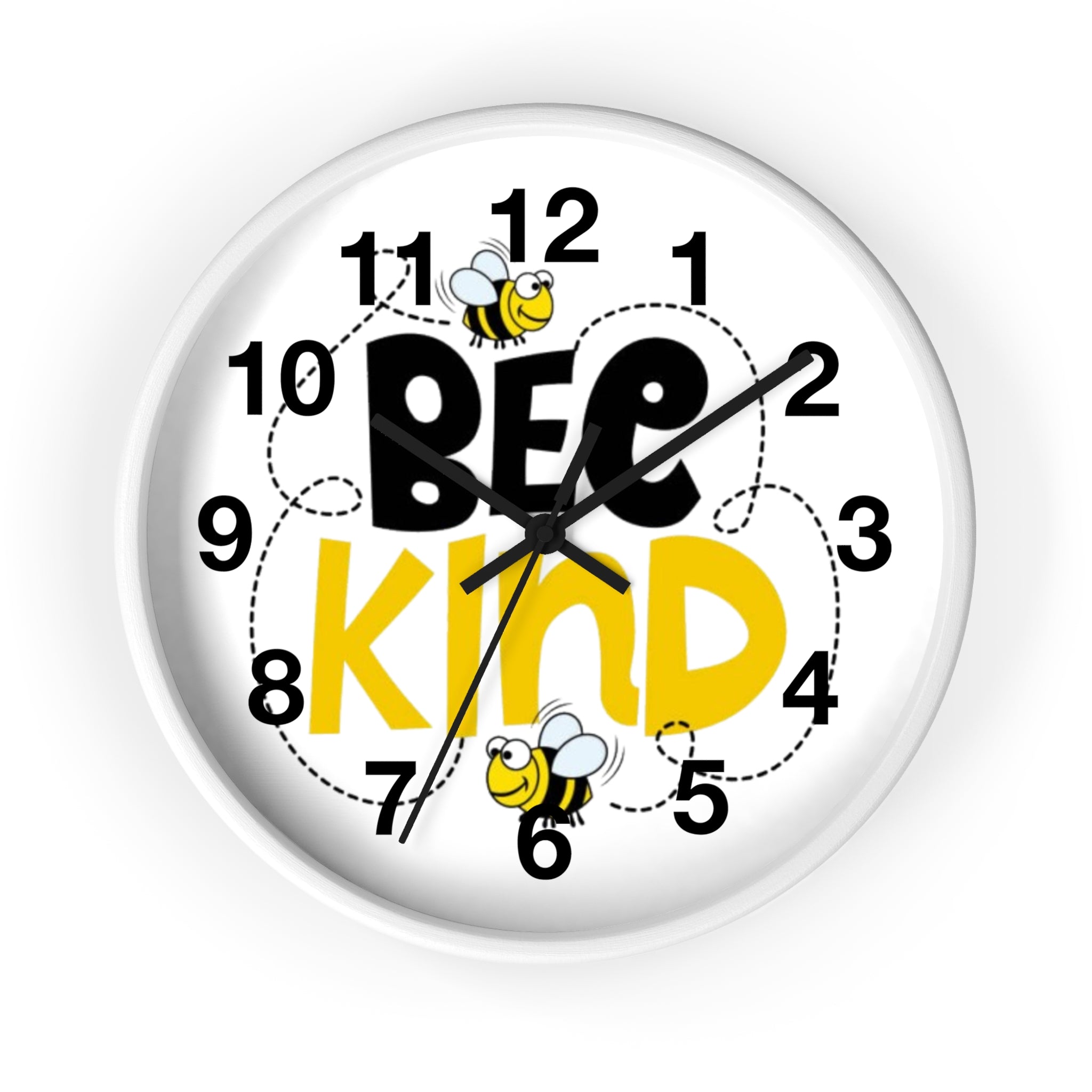 Bee Kind Inspirational Wall Clock