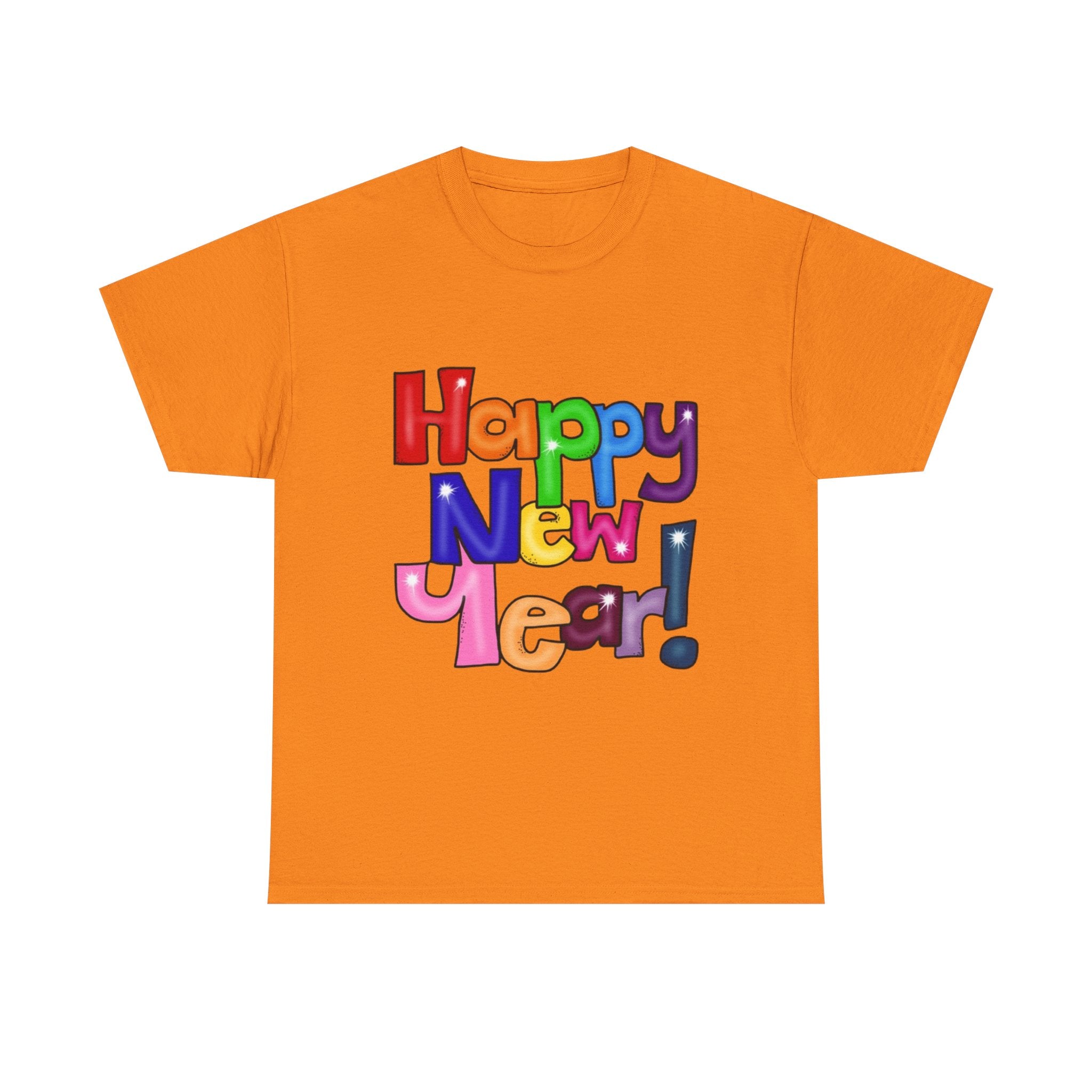 2026 Happy New Year DOUBLE SIDED Unisex Heavy Cotton T-Shirt