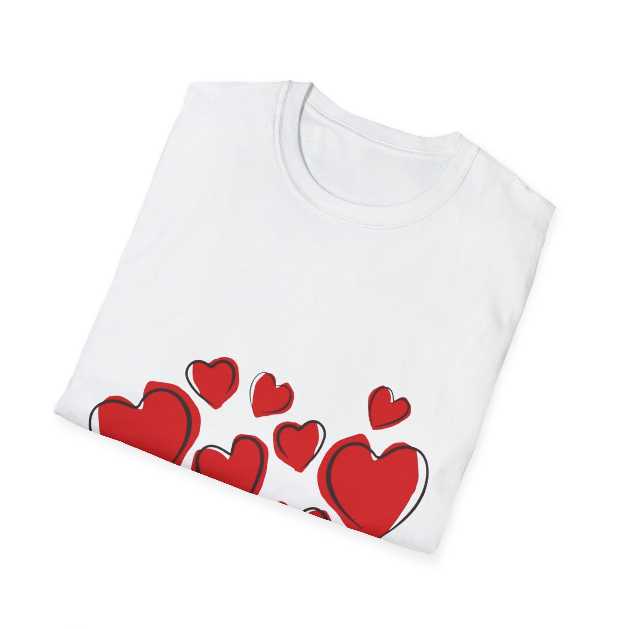 Valentine's Day Hearts Unisex Softstyle T-Shirt