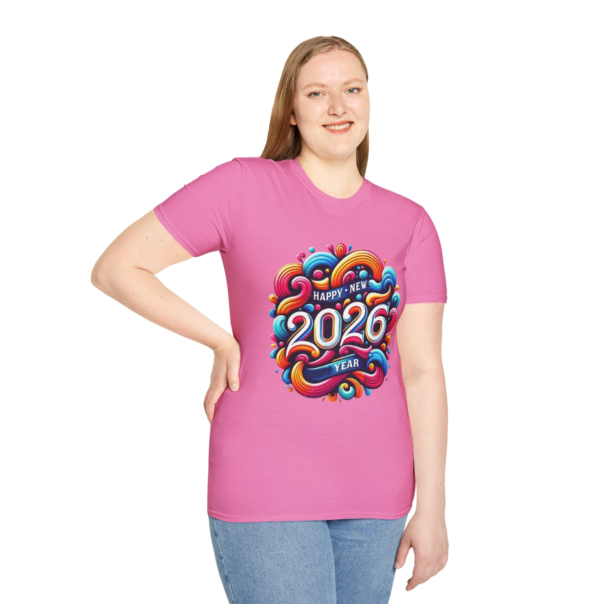 2026 Happy New Year Unisex Softstyle T-Shirt