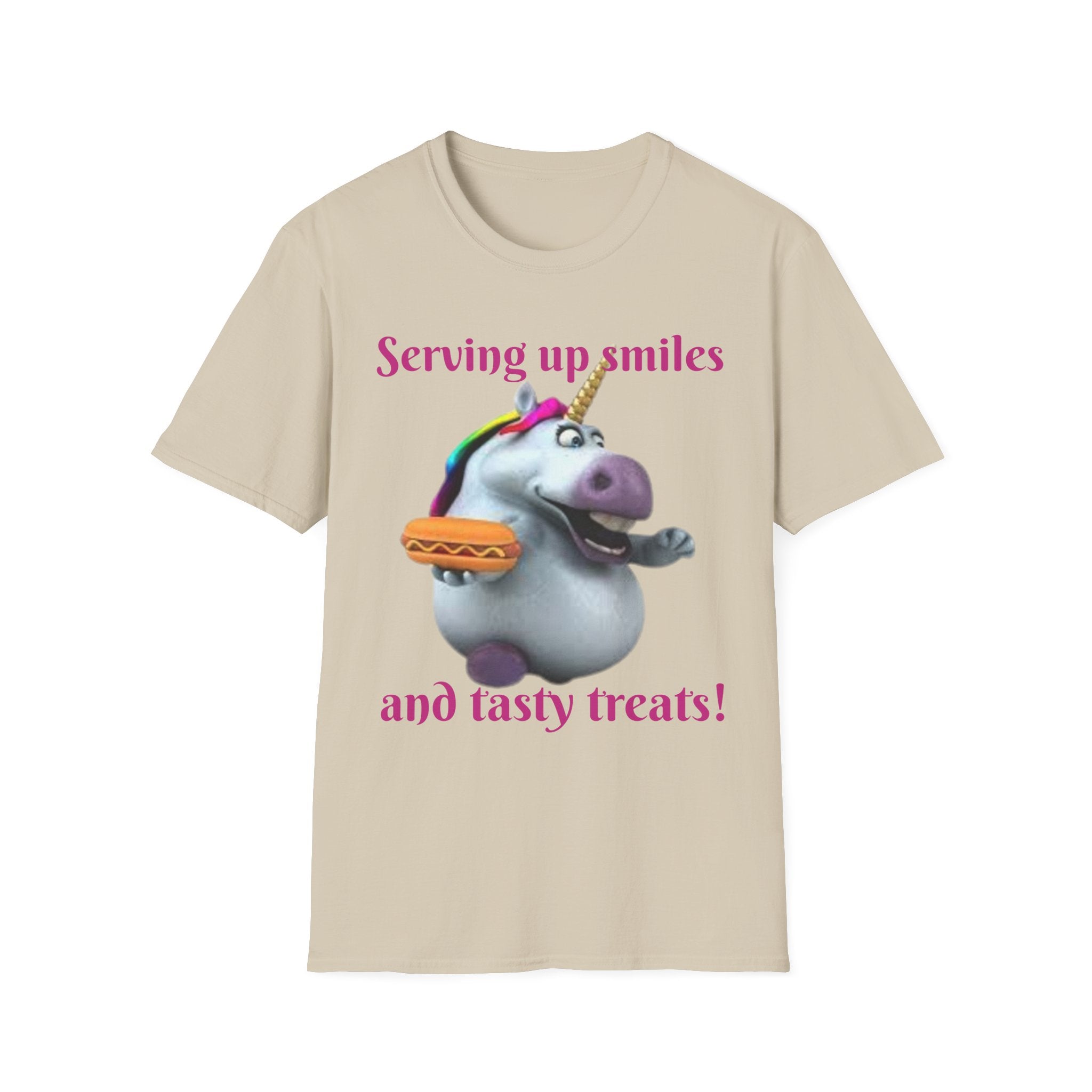 Serving Up Smiles And Tasty Treats Unicorn Unisex Softstyle T-Shirt