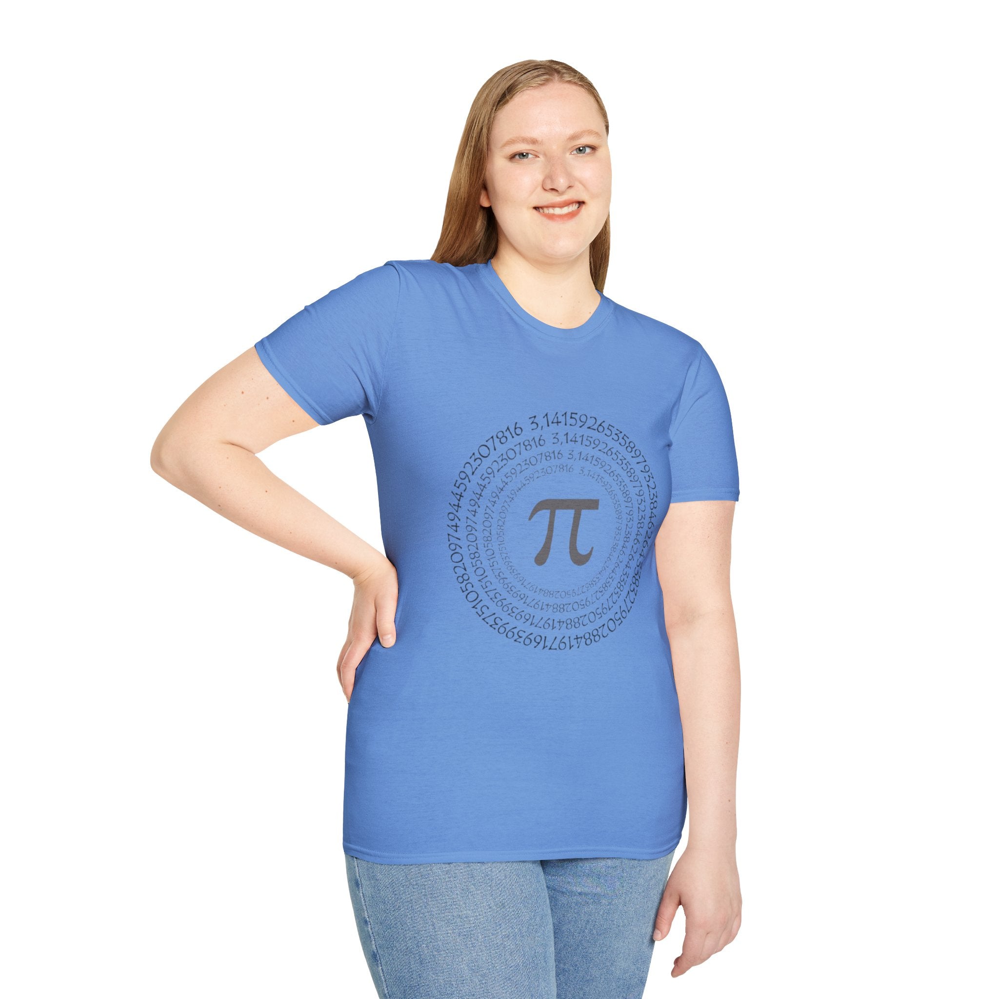 Pi Day Themed Unisex Softstyle T-Shirt