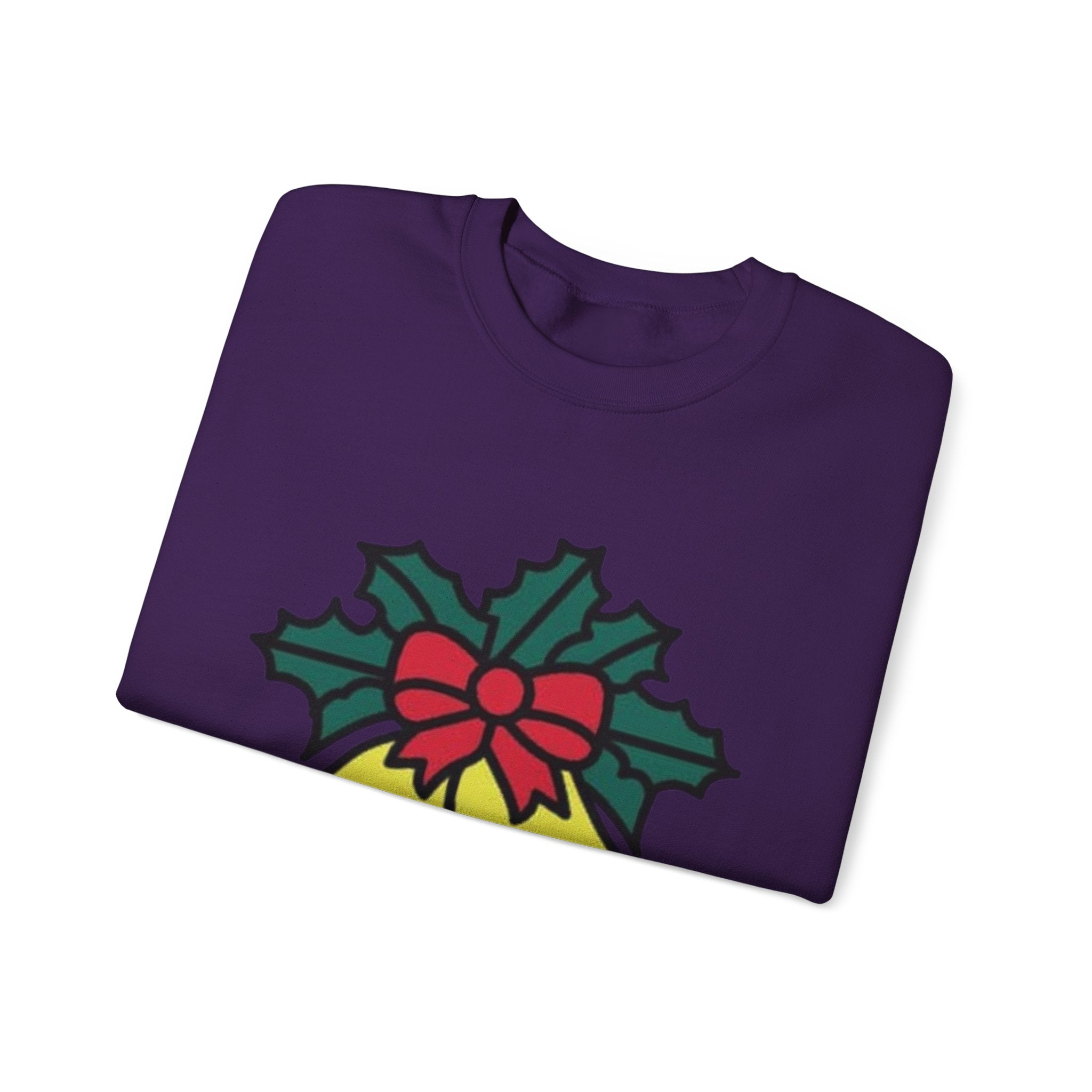 Festive Holiday Bells & Holly Unisex Heavy Blend™ Crewneck Sweatshirt