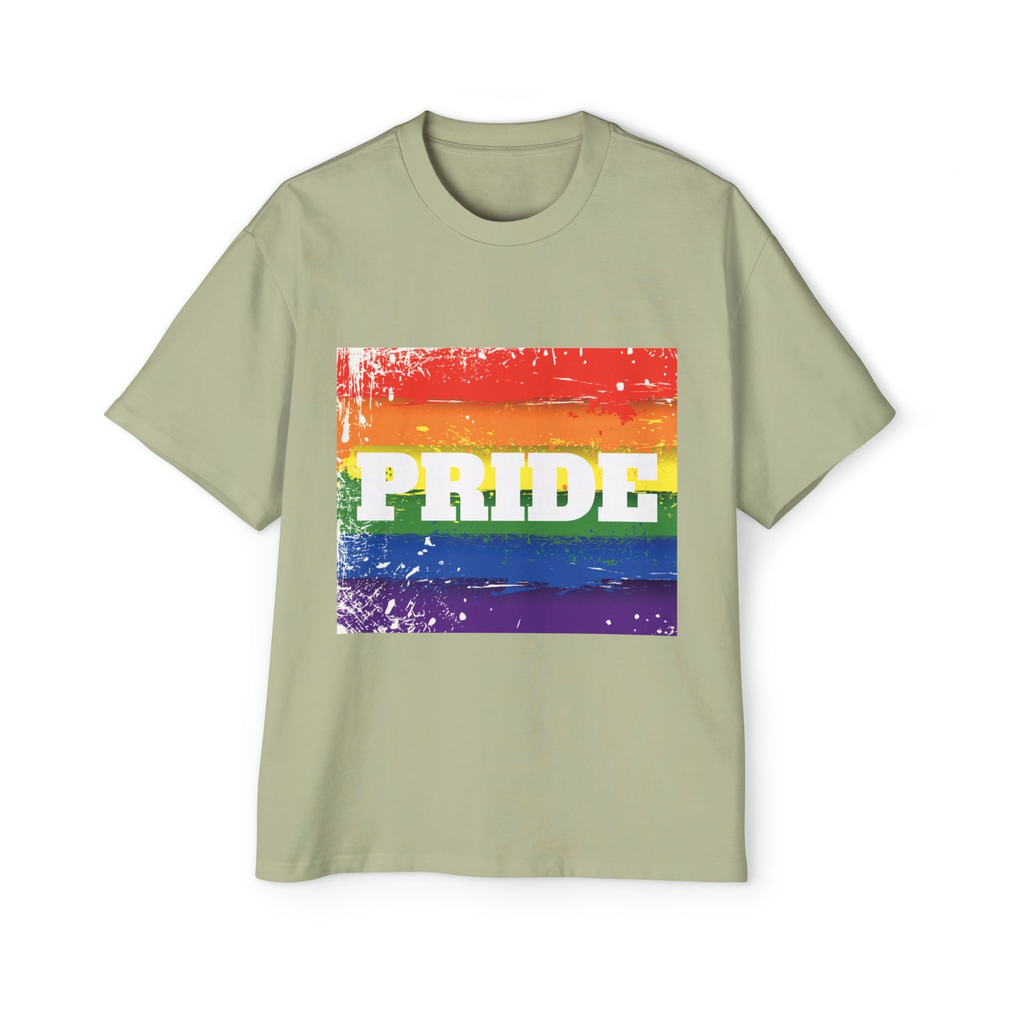 Pride Rainbow Heavy Oversized Unisex T-Shirt