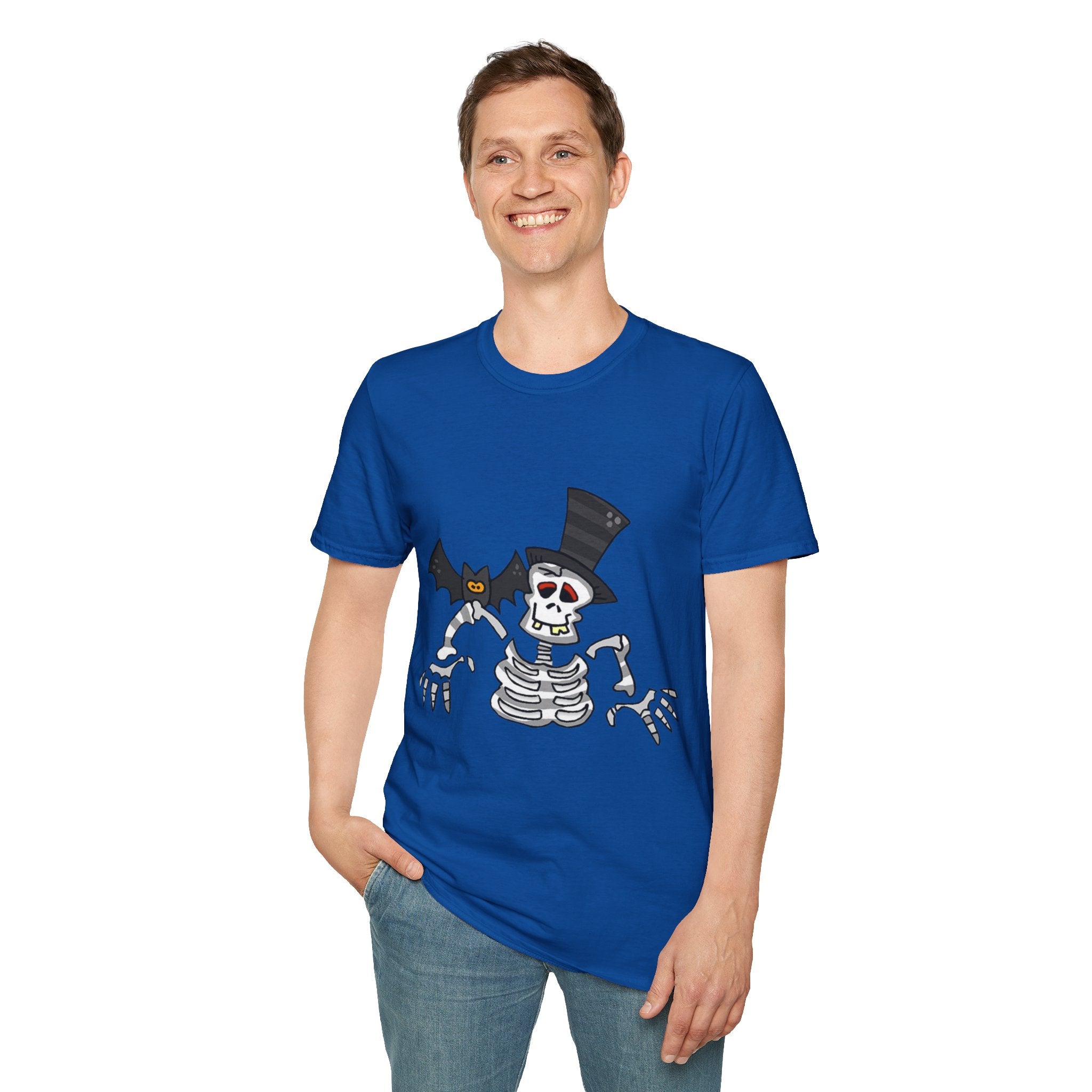 Halloween Skeleton Unisex Softstyle T-Shirt