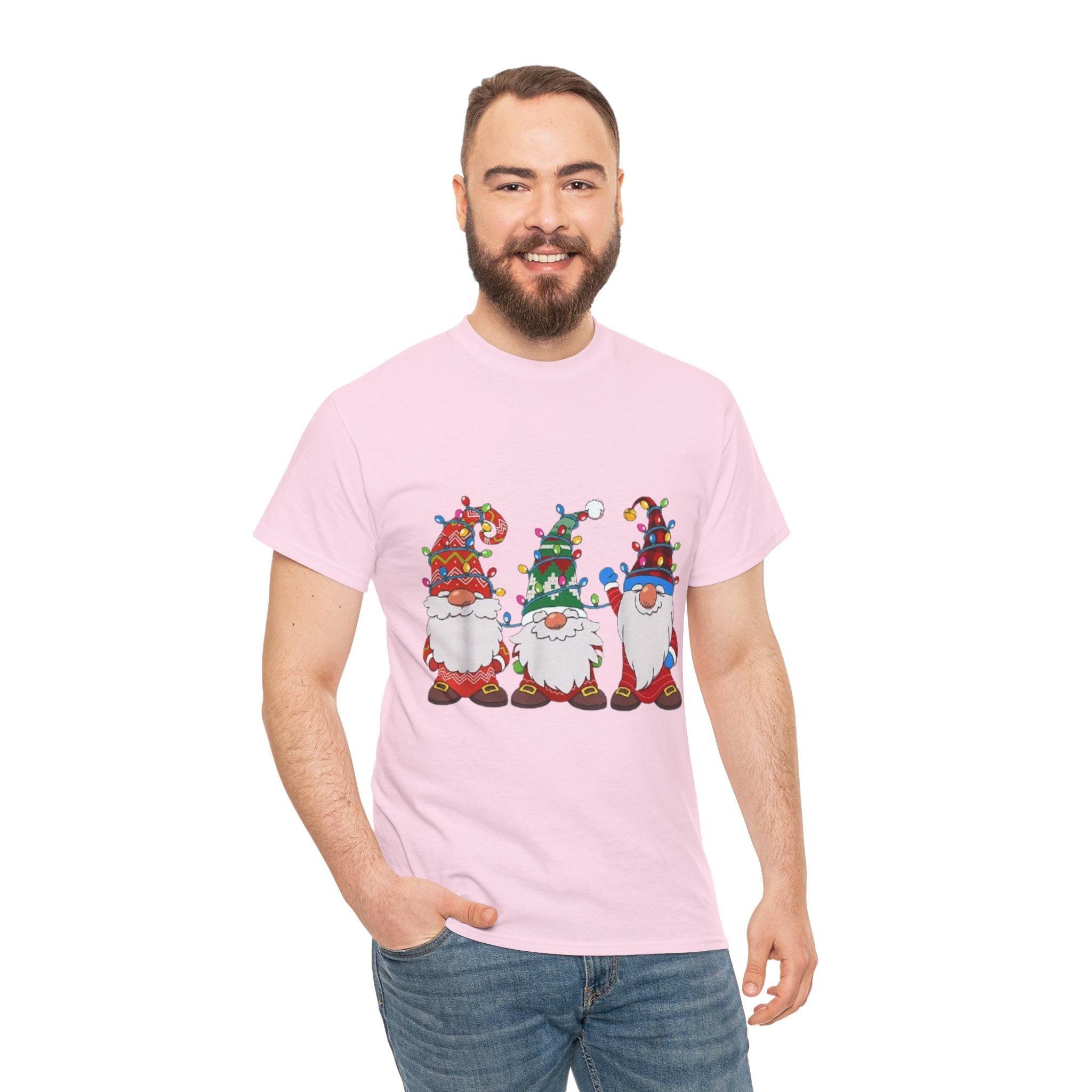 Christmas Gnome Unisex Heavy Cotton T-Shirt