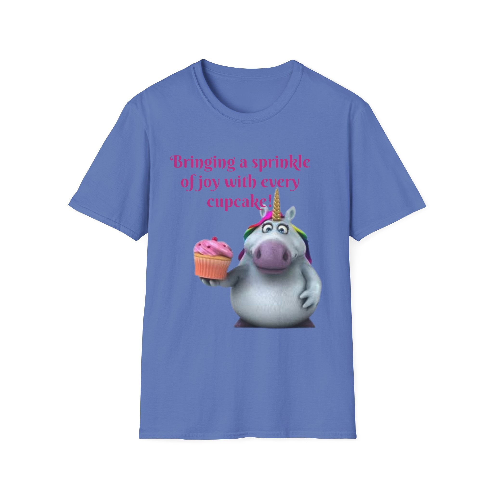 Bringing A Sprinkle Of Joy With Every Cupcake Unicorn Unisex Softstyle T-Shirt