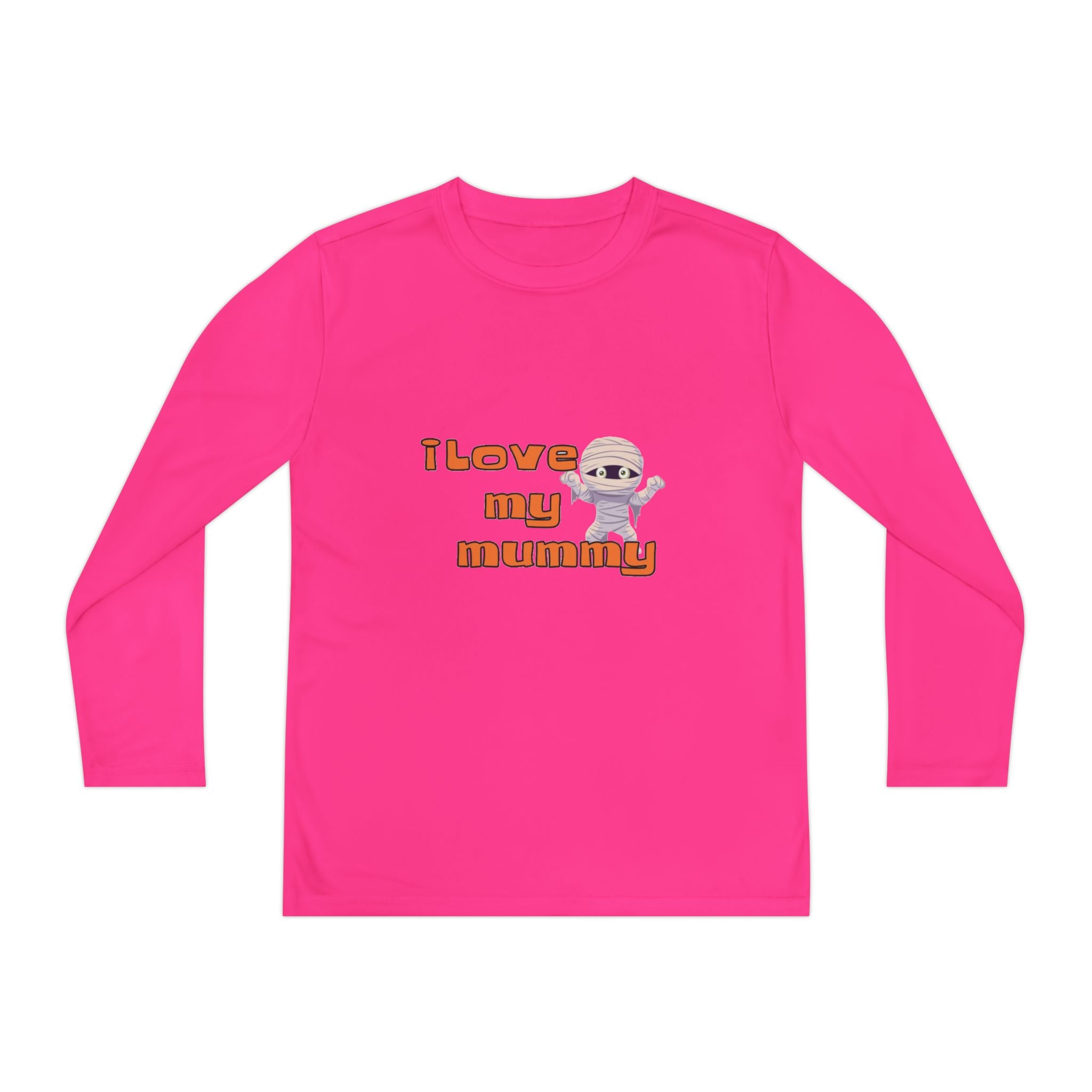I Love My Mummy Youth Long Sleeve Competitor T-Shirt
