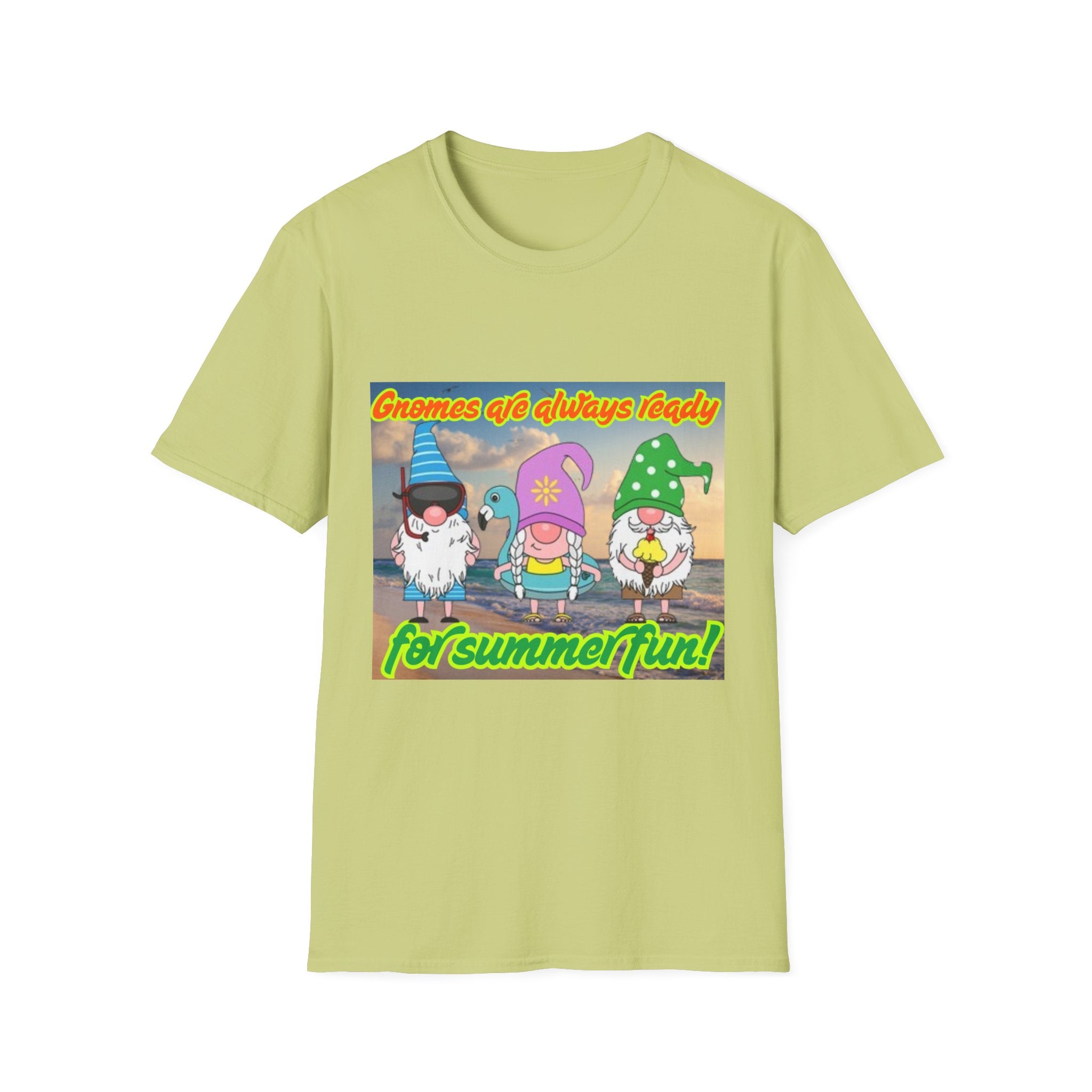 Gnomes Are Always Ready For Summer Fun! Unisex Softstyle T-Shirt