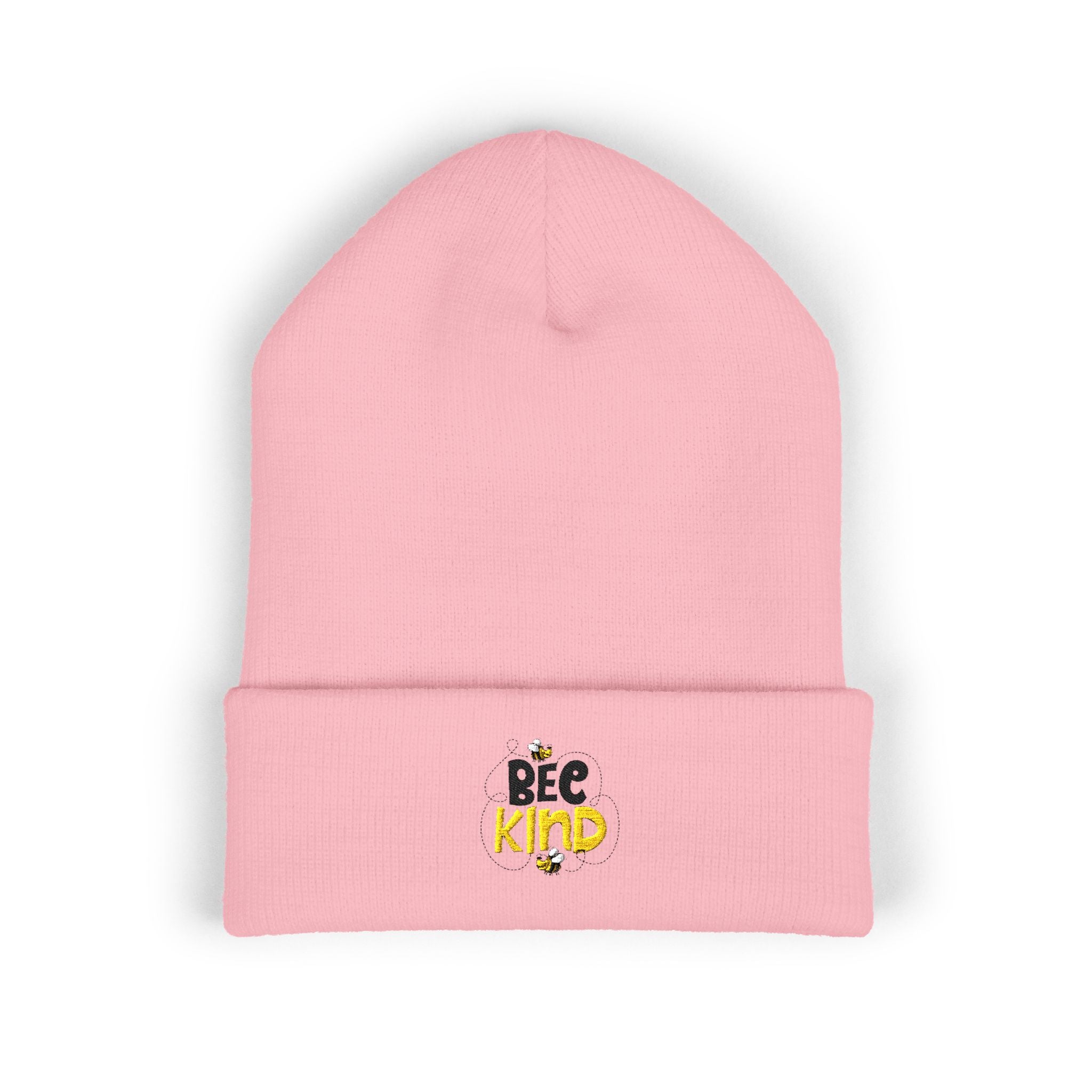 Bee Kind Embroidered Cuffed Beanie