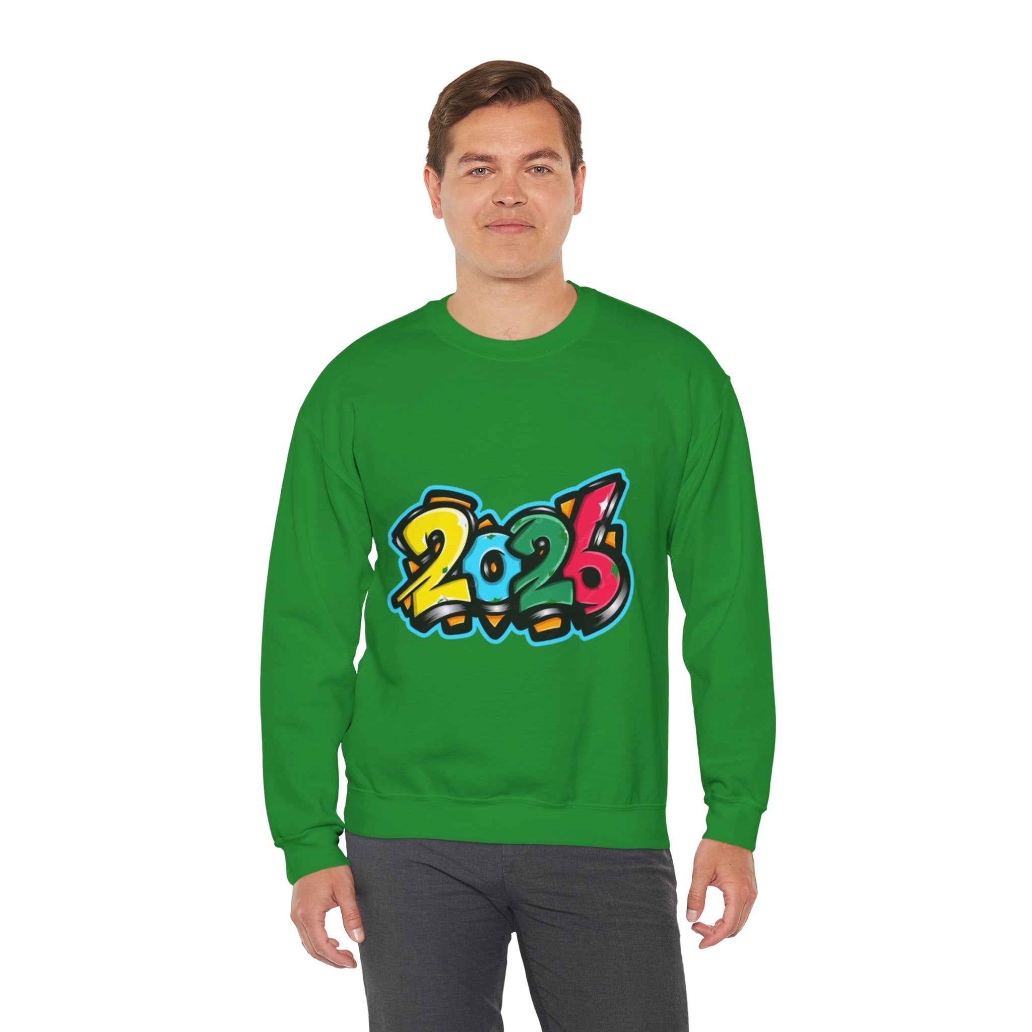 2026 Graffiti Style Unisex Heavy Blend™ Crewneck Sweatshirt