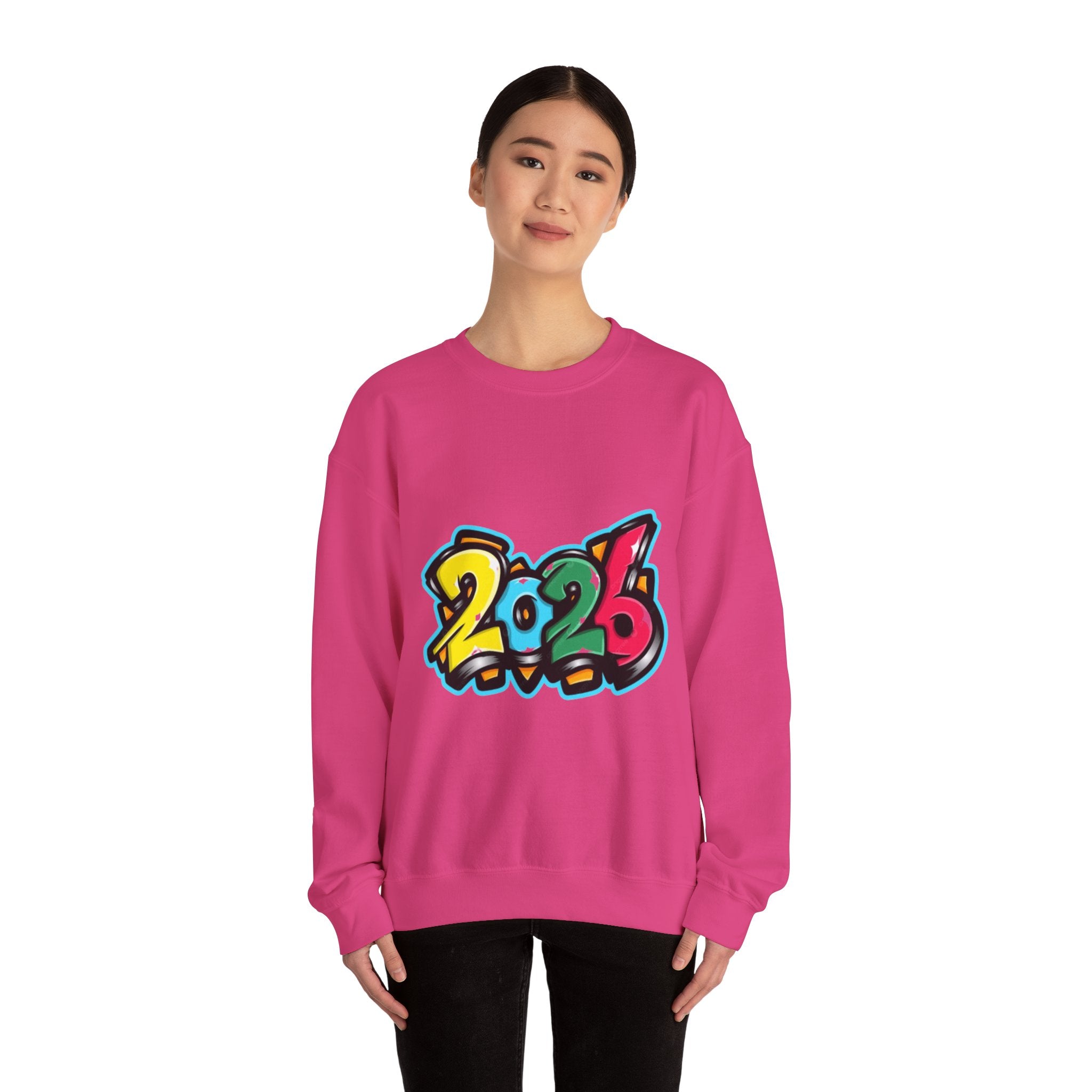 2026 Graffiti Style Unisex Heavy Blend™ Crewneck Sweatshirt