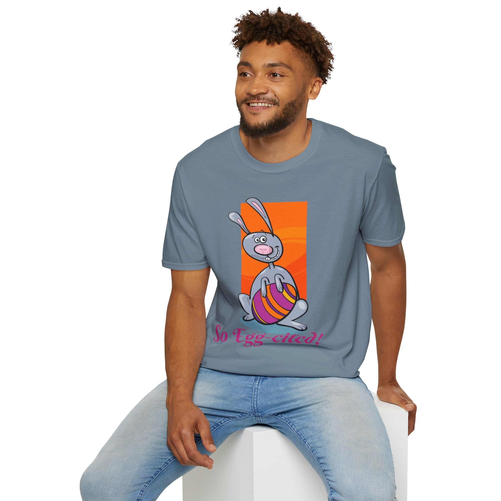 So Egg-cited Bunny Unisex Softstyle T-Shirt